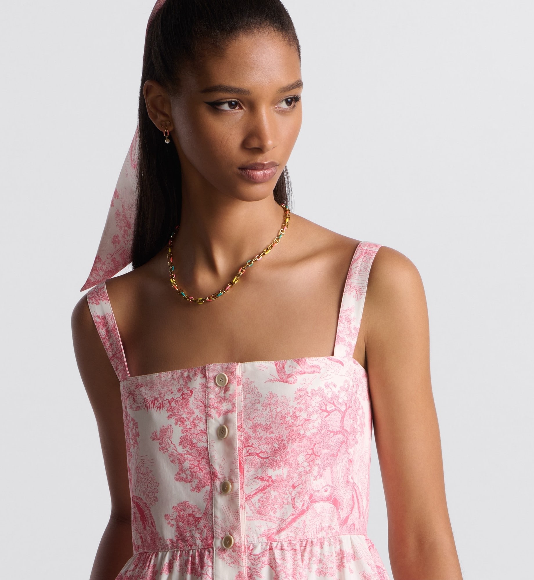 Áo đầm Dior Dioriviera Flared Mid-Length Dress 6