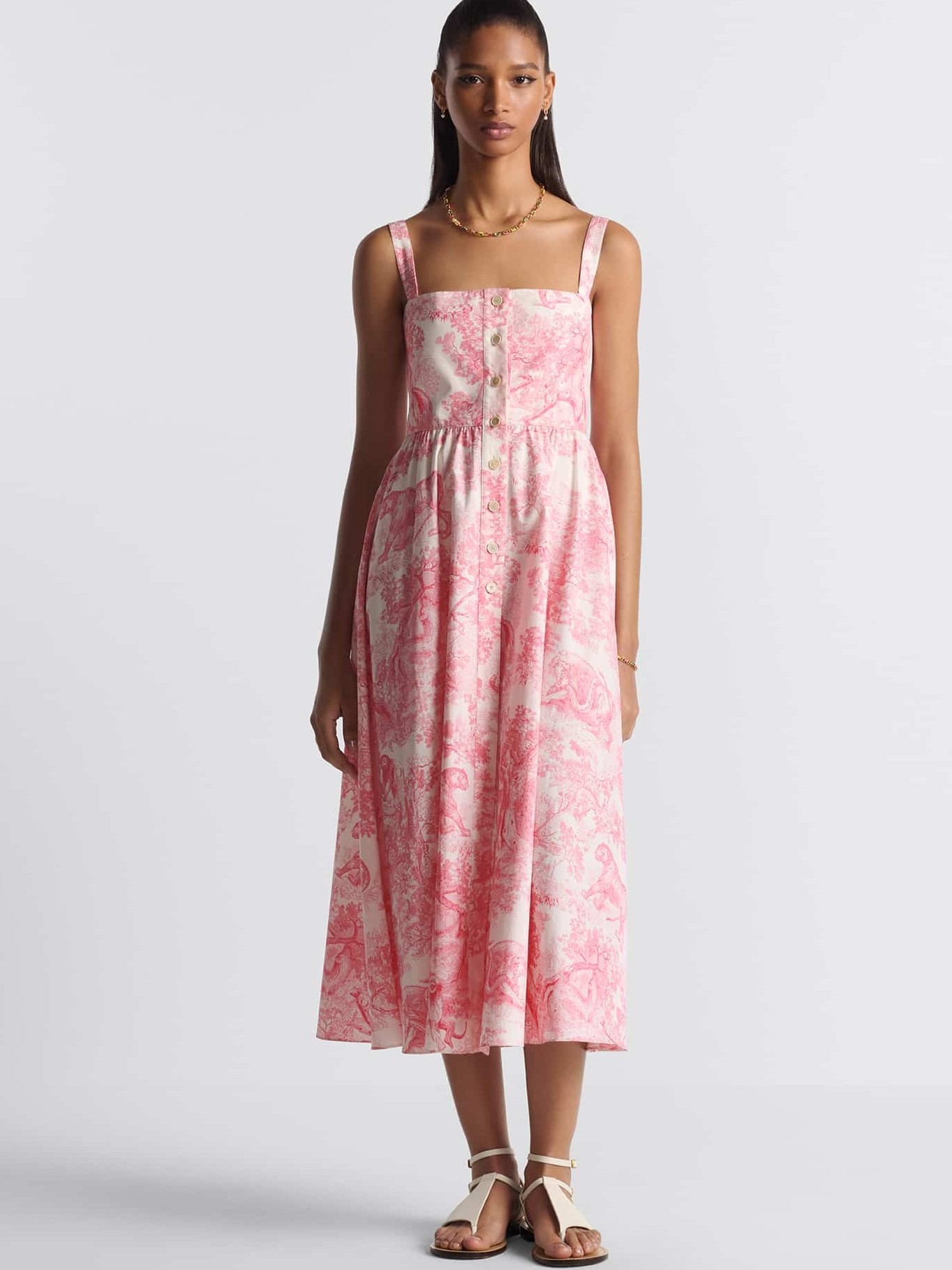Áo đầm Dior Dioriviera Flared Mid-Length Dress 7