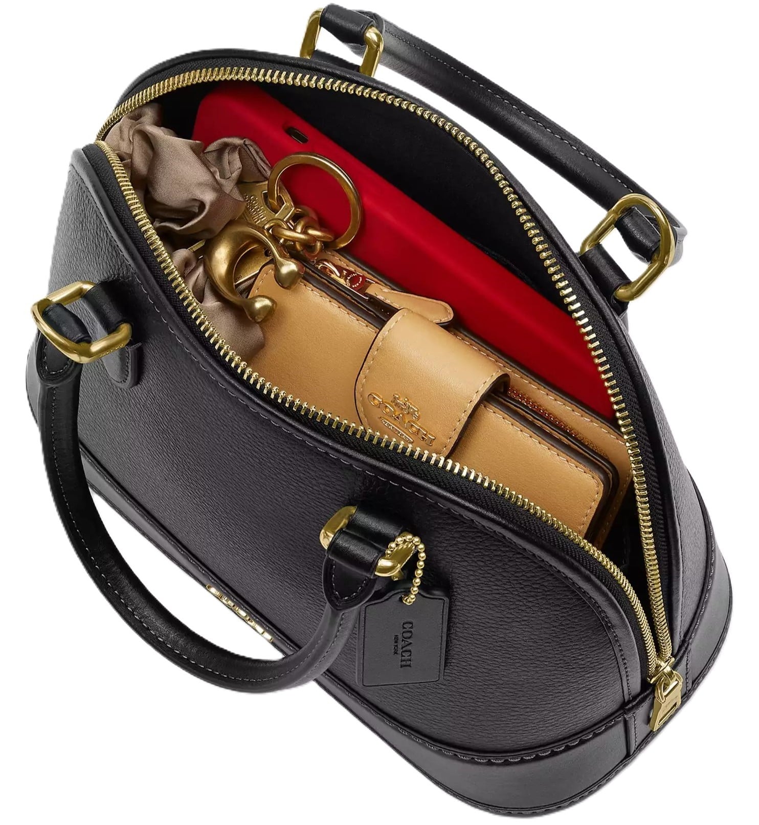 Túi xách Coach Hến Sabrina Satchel Bag Black CAM55 7