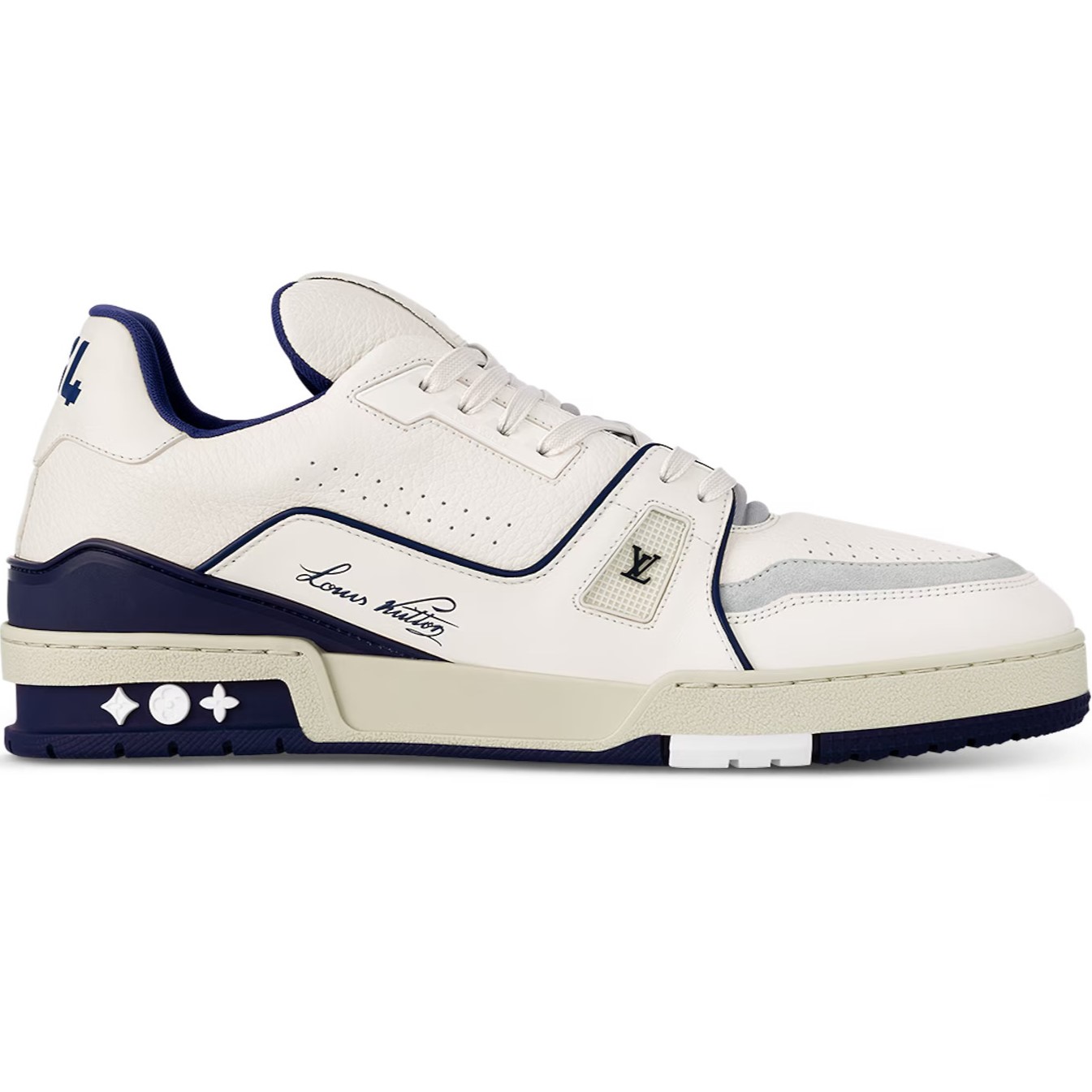Giày thể thao nam Louis Vuitton LV Trainer Marine 1ABFA6 4