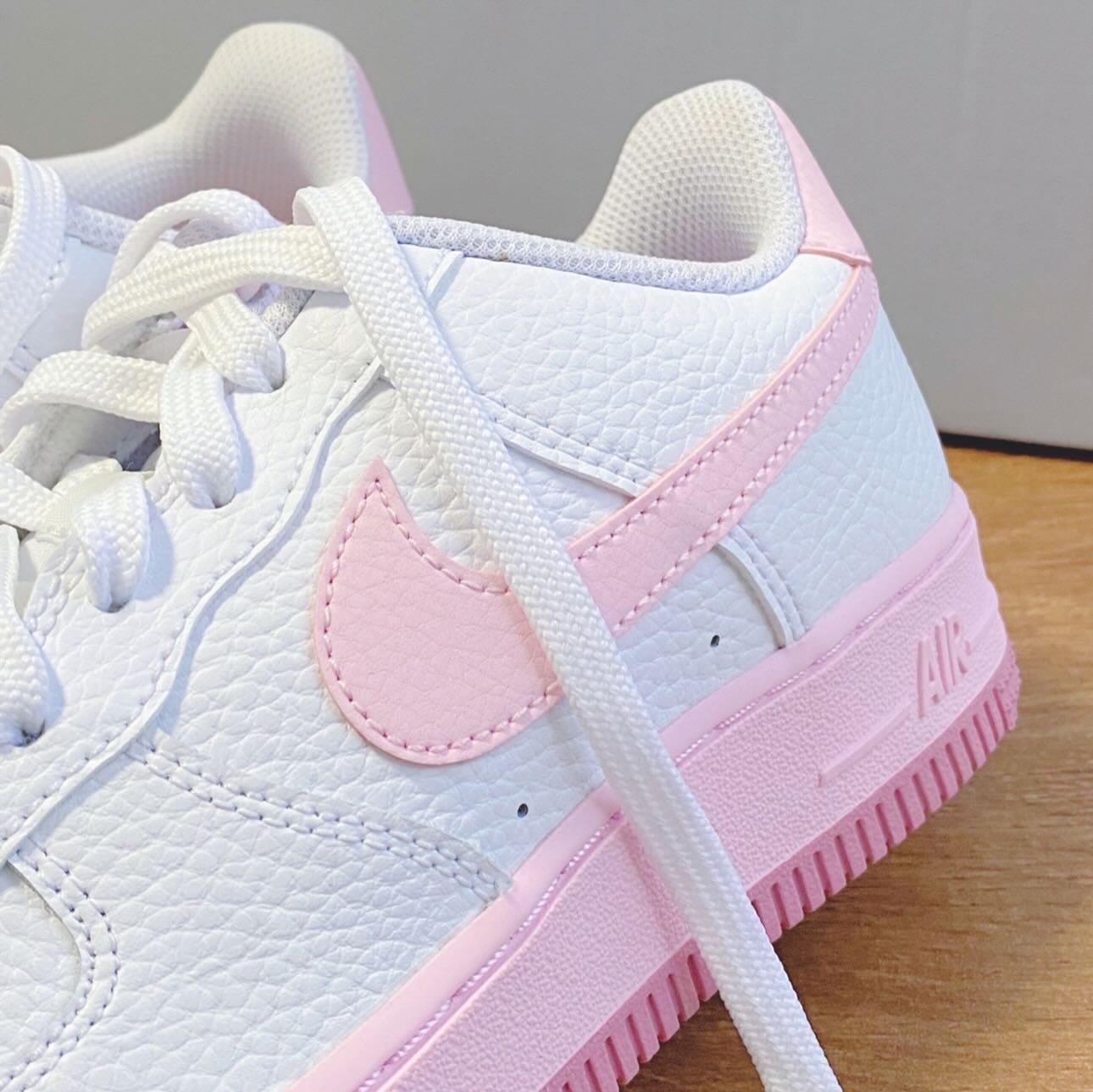 Giày thể thao Nike nữ Air Force 1 GS White Pink Foam CT3839-107 6