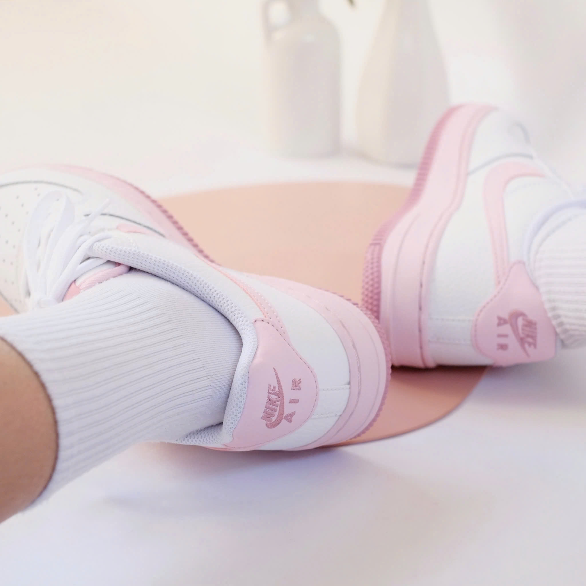 Giày thể thao Nike nữ Air Force 1 GS White Pink Foam CT3839-107 19
