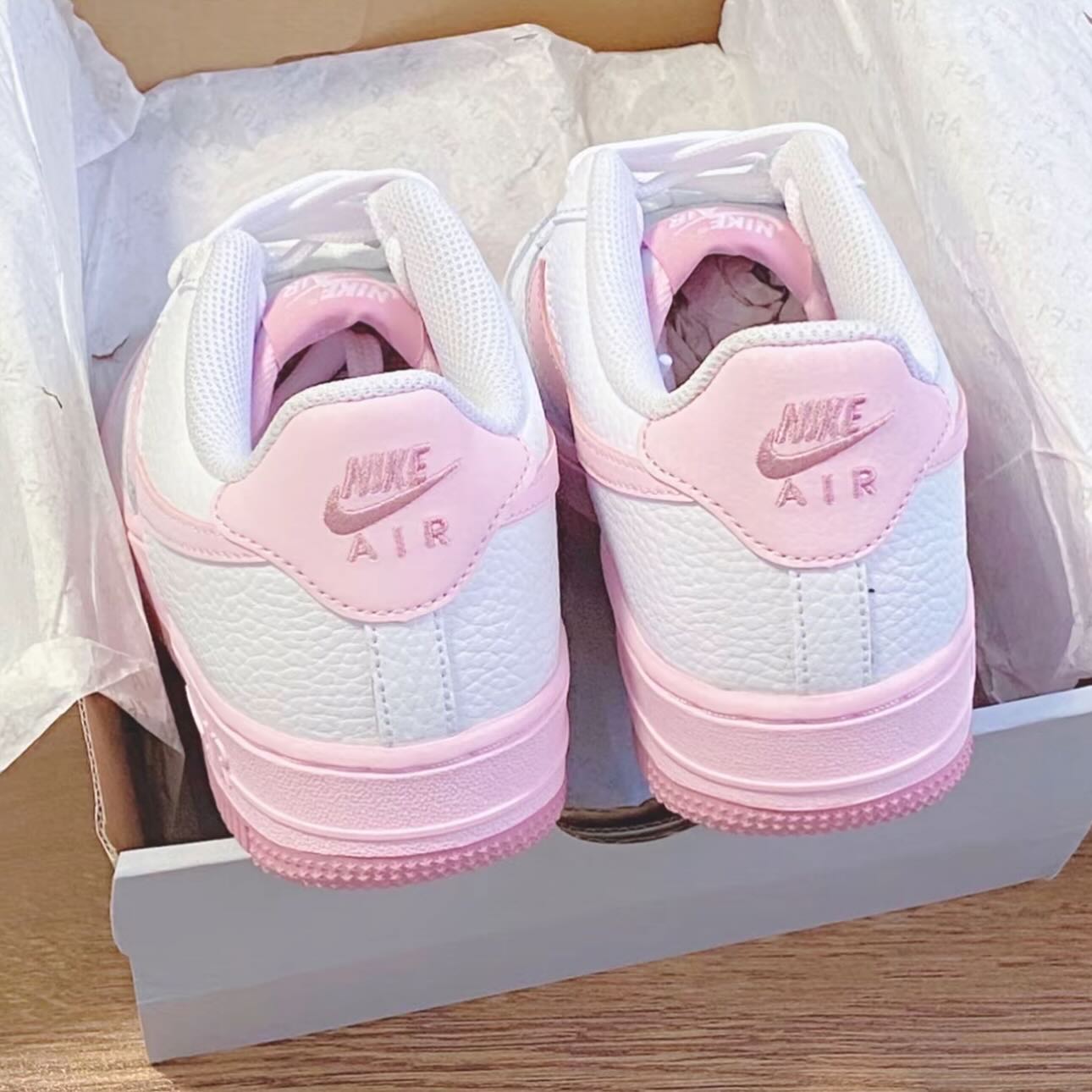 Giày thể thao Nike nữ Air Force 1 GS White Pink Foam CT3839-107 20