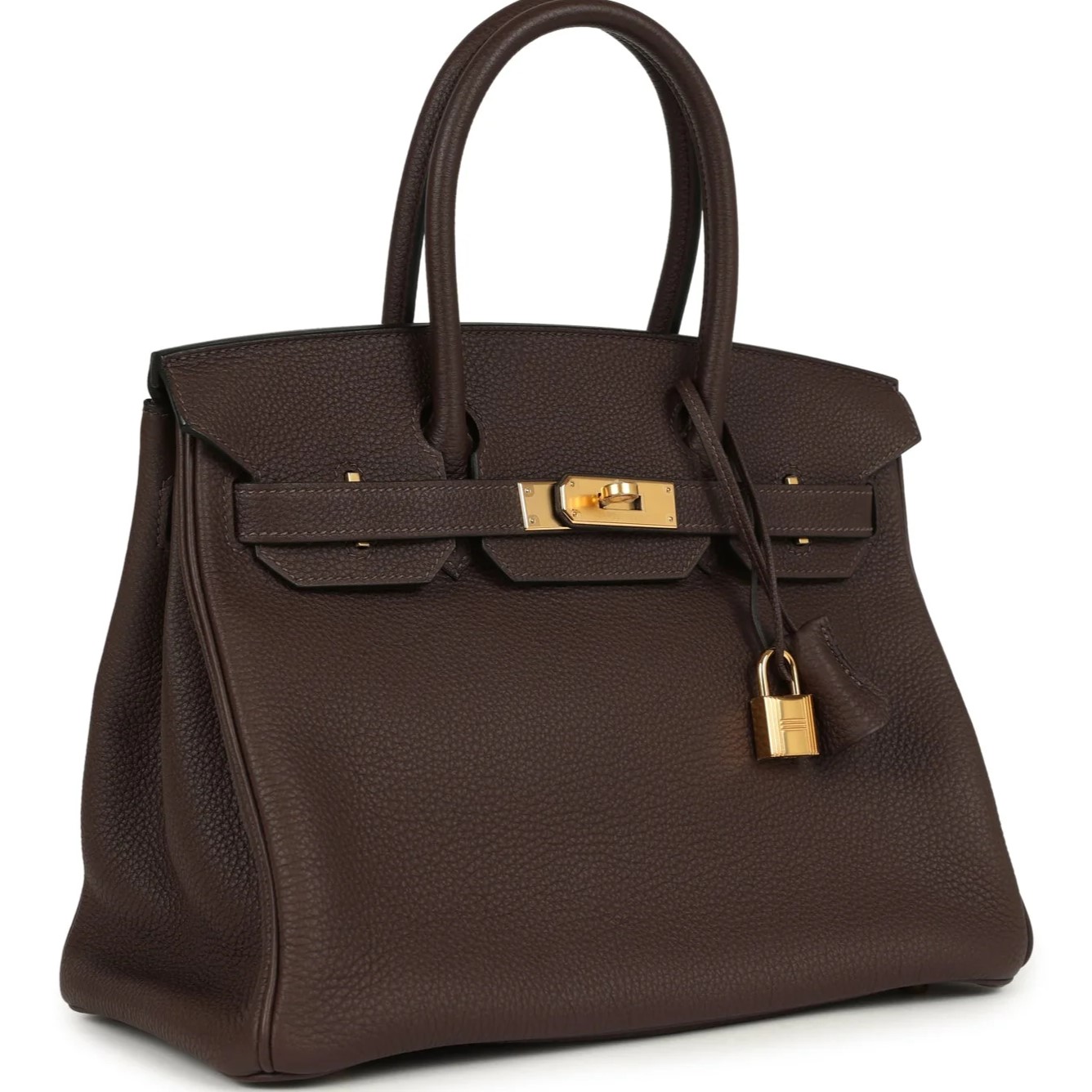 Túi xách Hermès Birkin 30 Chocolate Togo Gold Hardware 3
