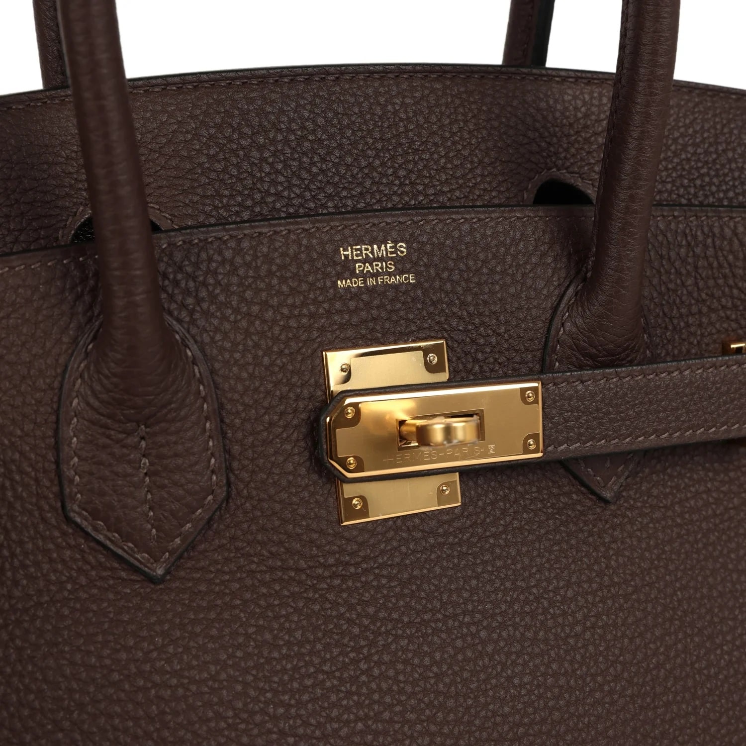 Túi xách Hermès Birkin 30 Chocolate Togo Gold Hardware 5