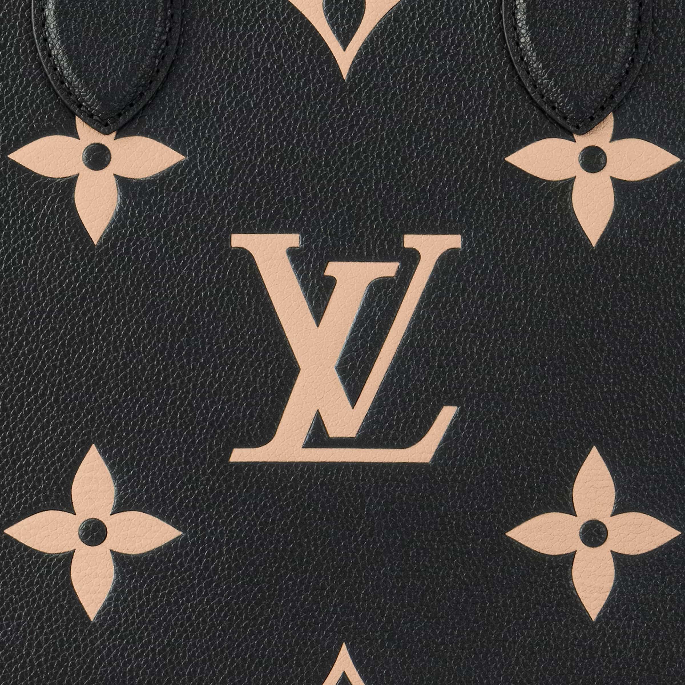 Túi xách Louis Vuitton Onthego MM Tote Bag Bicolor Monogram Empreinte Leather Black M45495 2