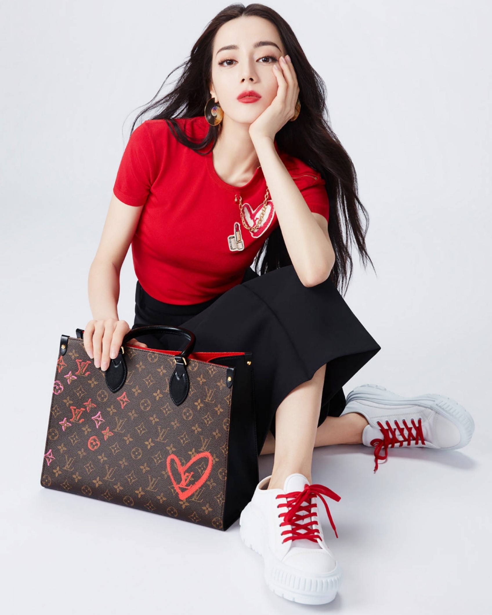 TÚI XÁCH LOUIS VUITTON LV TOTE ONTHEGO LIMITED EDITION FALL IN LOVE MONOGRAM CANVAS MM 1