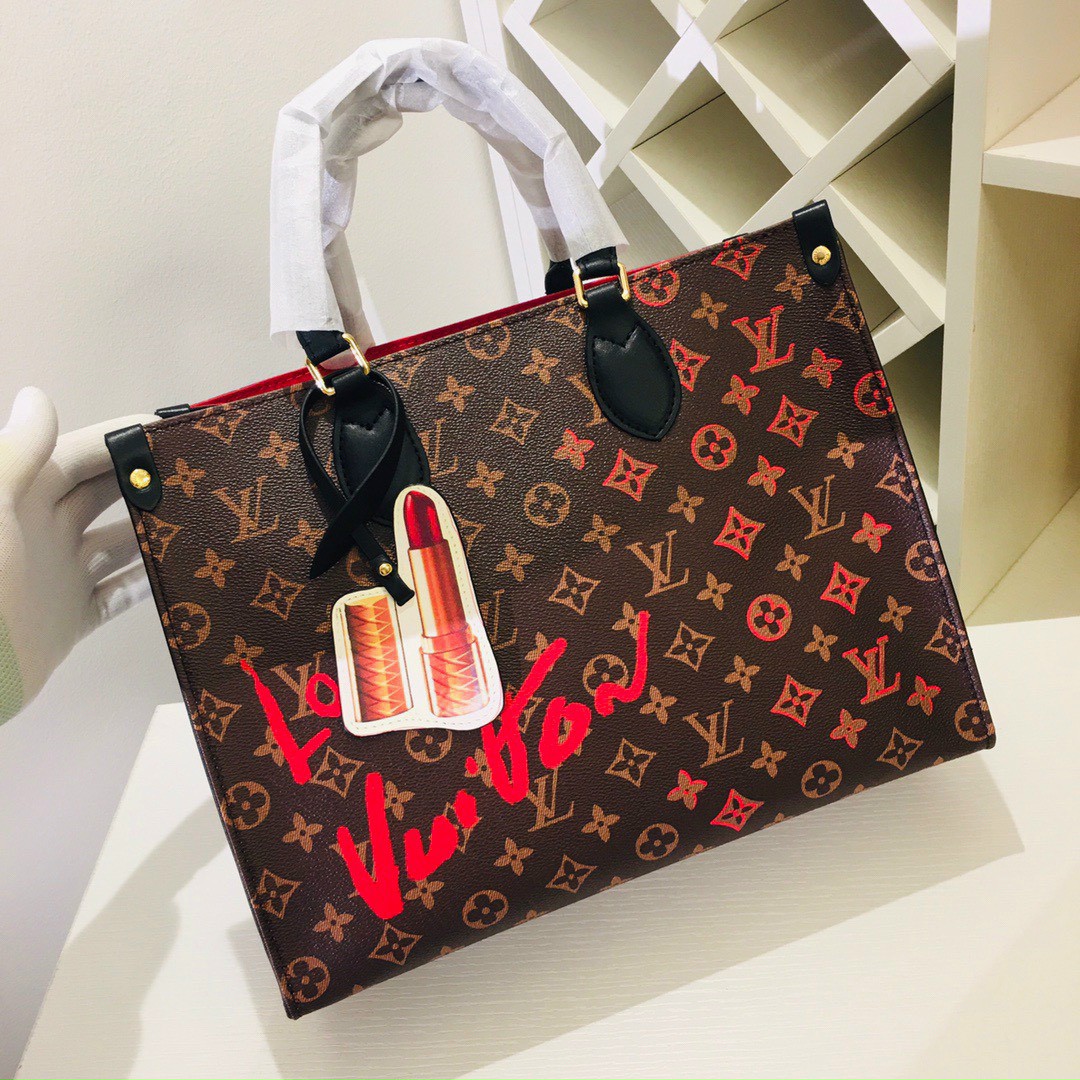 TÚI XÁCH LOUIS VUITTON LV TOTE ONTHEGO LIMITED EDITION FALL IN LOVE MONOGRAM CANVAS MM 2