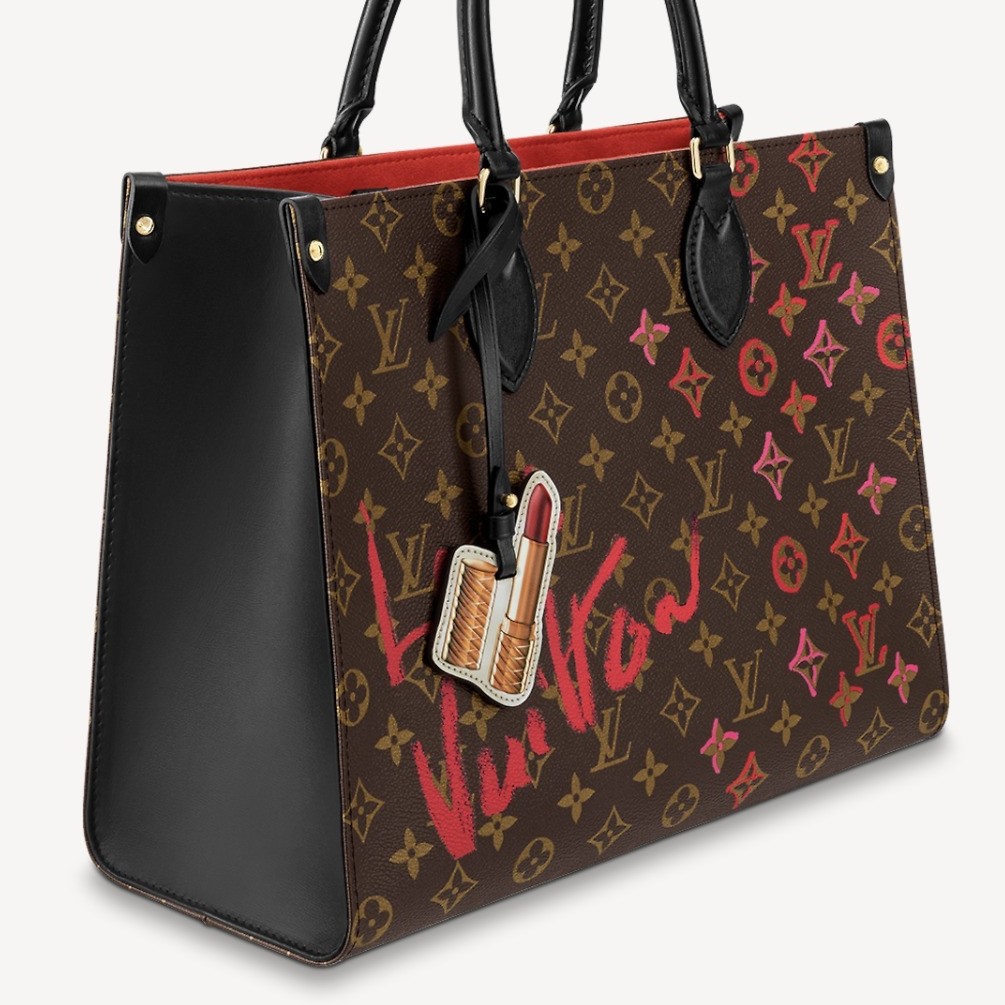 TÚI XÁCH LOUIS VUITTON LV TOTE ONTHEGO LIMITED EDITION FALL IN LOVE MONOGRAM CANVAS MM 6