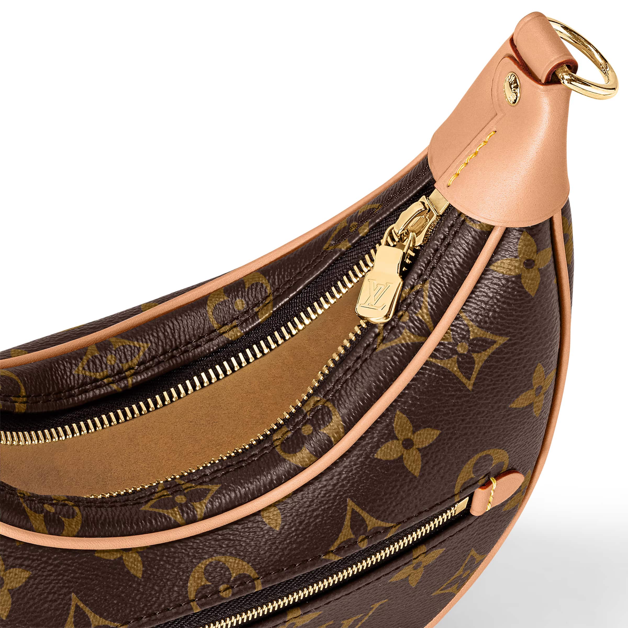 Túi đeo vai LV Nữ Louis Vuitton Loop Monogram Canvas M81098 Màu Nâu 22