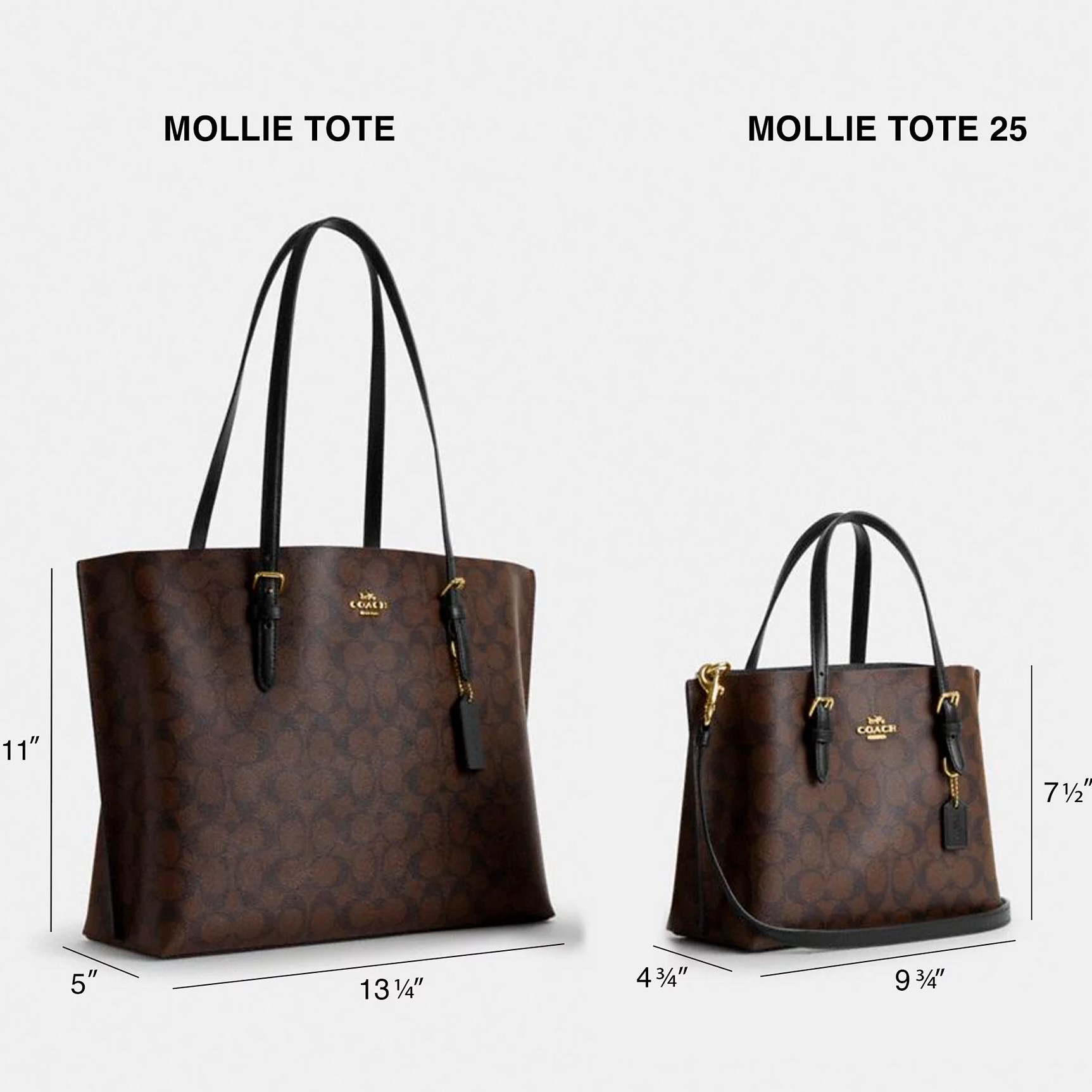 Túi xách Coach Mollie Tote Bag Gold Taupe Oxblood 1671 2