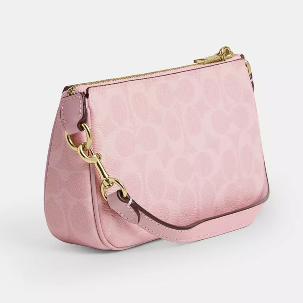 Túi nữ hồng Kẹp nách Coach Nolita 19 In Signature Canvas Powder Pink CW426 2