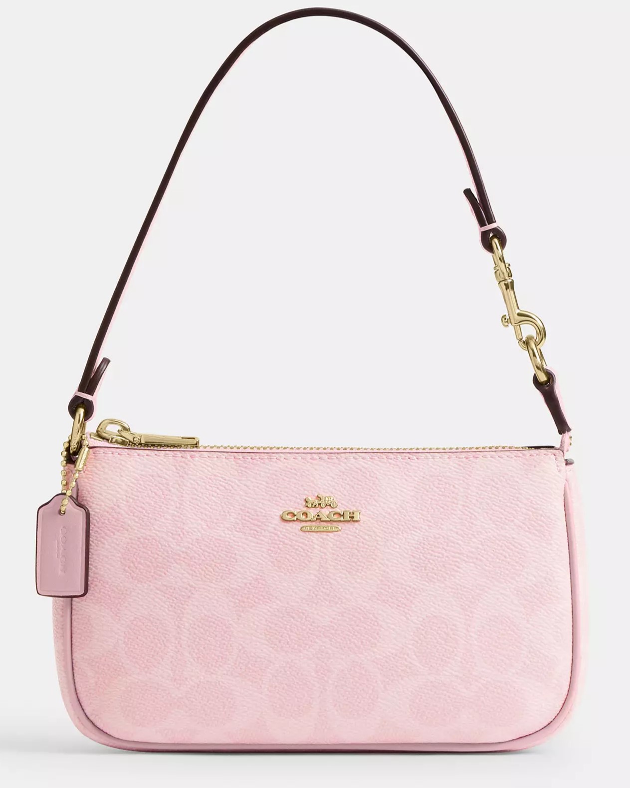Túi nữ hồng Kẹp nách Coach Nolita 19 In Signature Canvas Powder Pink CW426 4