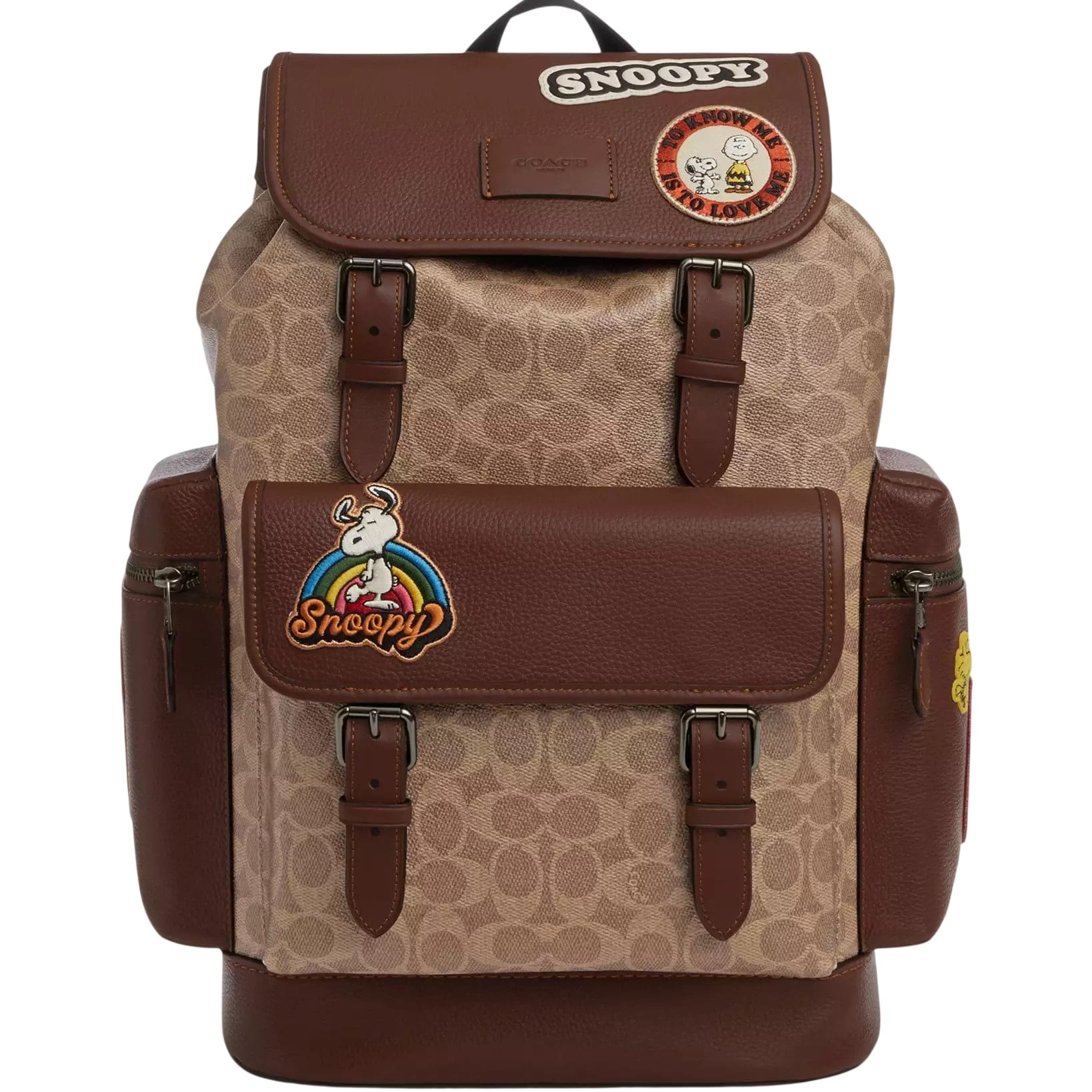 Ba lô Coach X Peanuts Sprint Backpack In Signature Canvas With Patches CBI44 2
