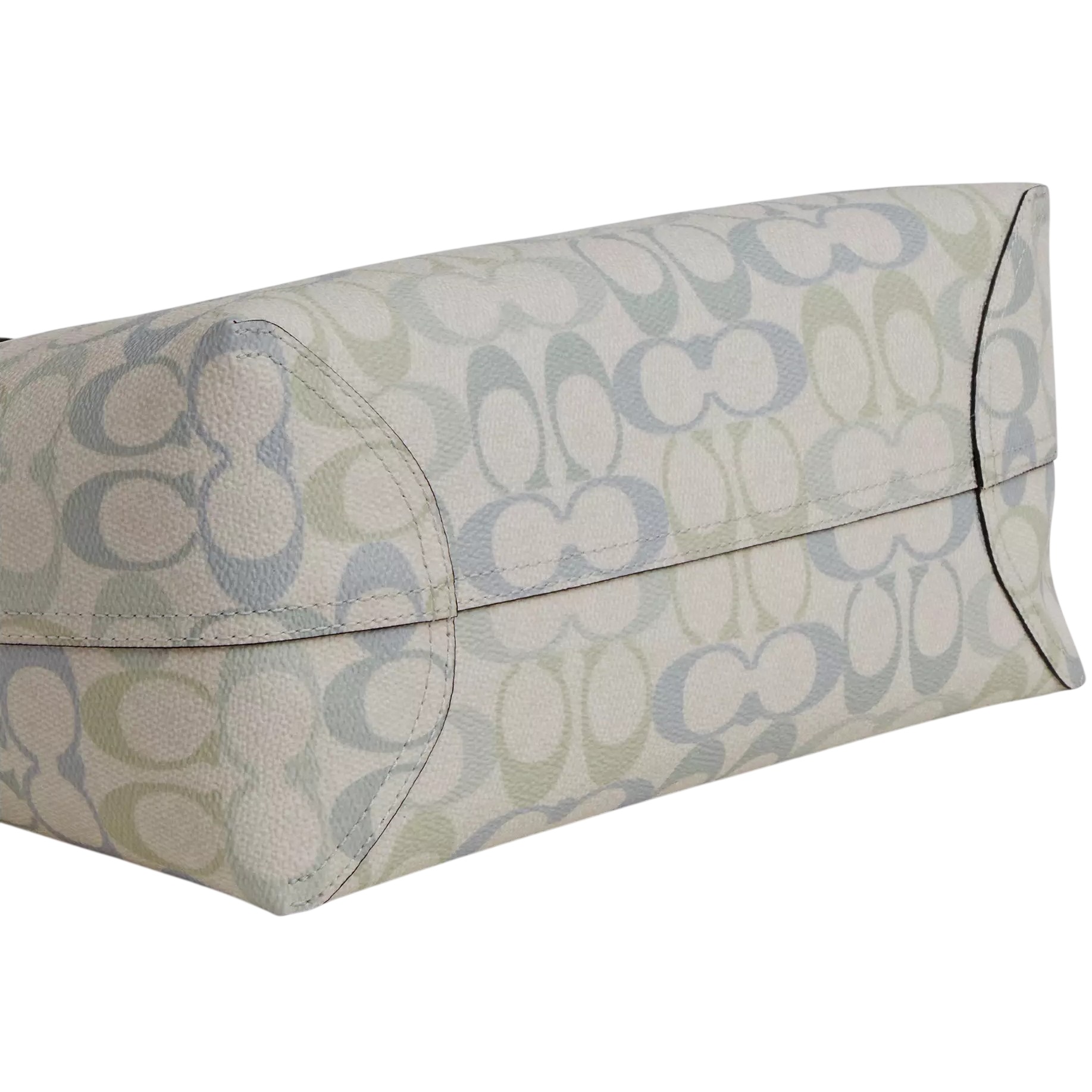 Túi xách Coach Medium City Tote Bag Pretty Signature Canvas Choke Blue CDZ09 3