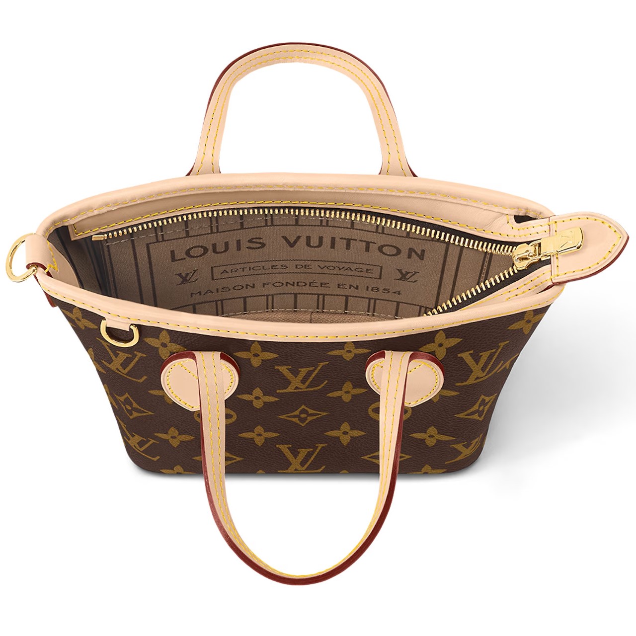 TÚI XÁCH NỮ ĐEO CHÉO LOUIS VUITTON NEVERFULL BB MONOGRAM CANVAS BEIGE M46705 2