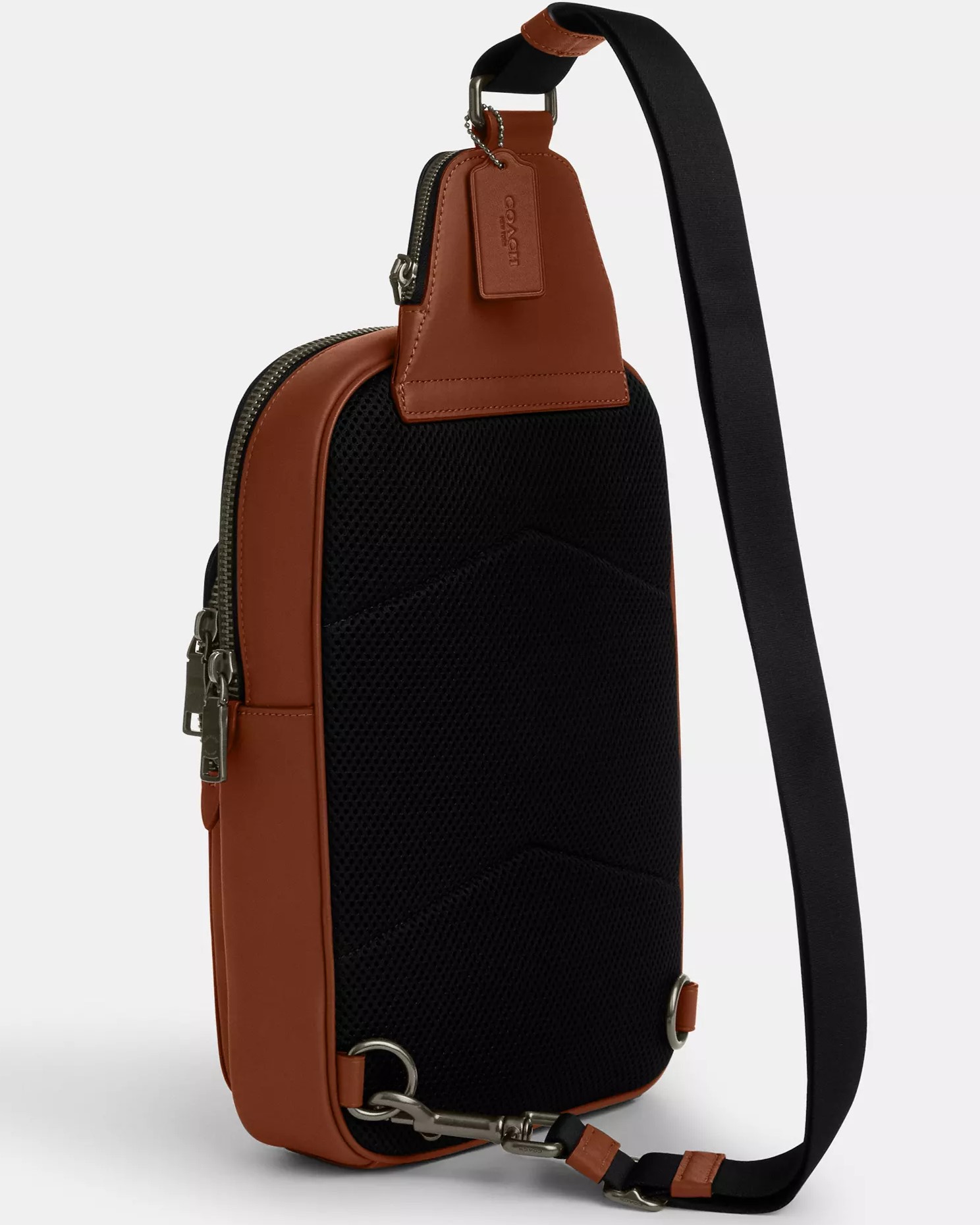 TÚI COACH NAM ETHAN PACK GUNMETAL SADDLE CO911 1