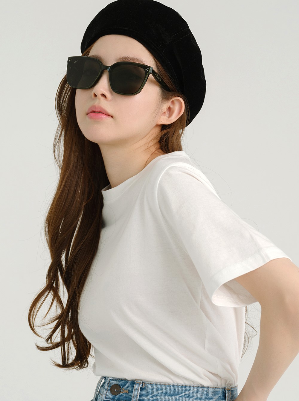 Mắt kính GM Gentle Monster Palette KC2 Khaki Lenses Translucent Khaki Acetate Frame 4