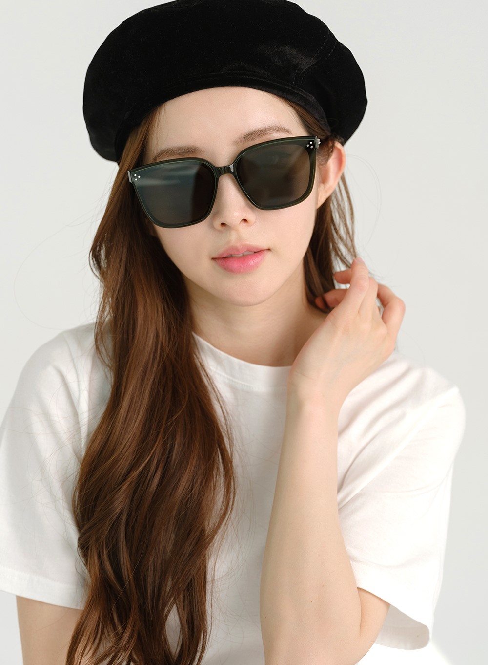 Mắt kính GM Gentle Monster Palette KC2 Khaki Lenses Translucent Khaki Acetate Frame 5