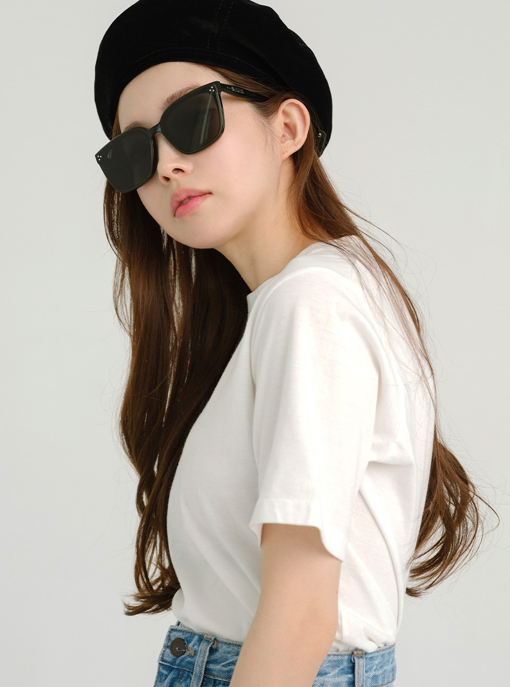 Mắt kính GM Gentle Monster Palette KC2 Khaki Lenses Translucent Khaki Acetate Frame 6