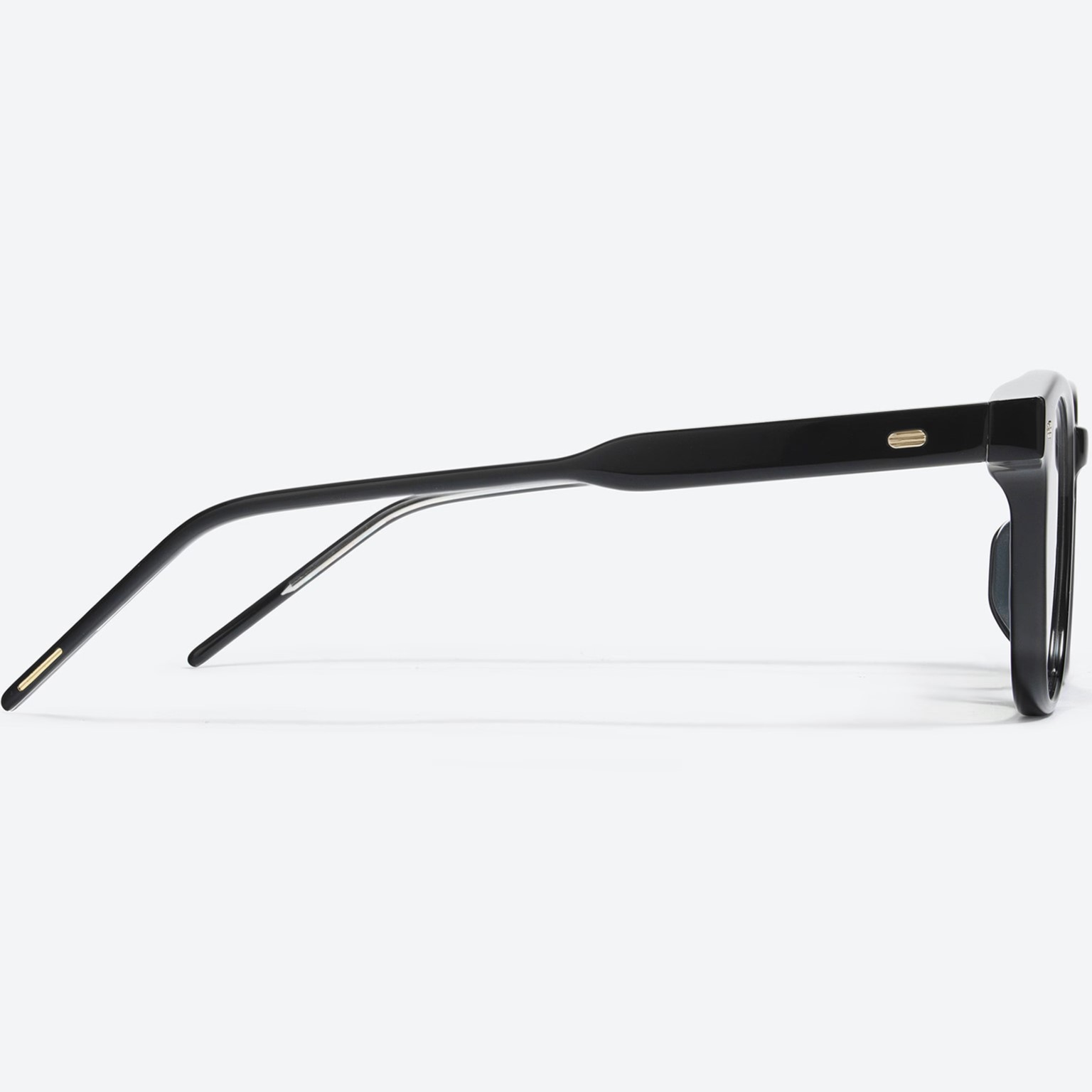 Mắt kính giả cận Gentle Monster Kubo 01 Square Glasses in Black Acetate Frame Clear Lenses 3