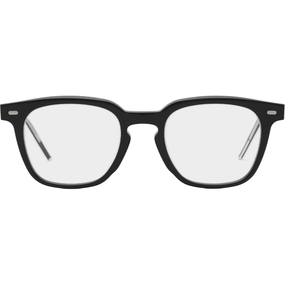 Mắt kính giả cận Gentle Monster Kubo 01 Square Glasses in Black Acetate Frame Clear Lenses 7