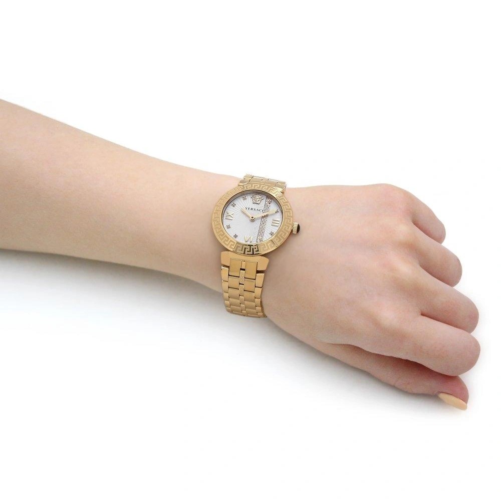 Đồng hồ đeo tay nữ Versace Greca Icon Stainless Steel Luxury Analogue Quartz Watch Vez600621 2