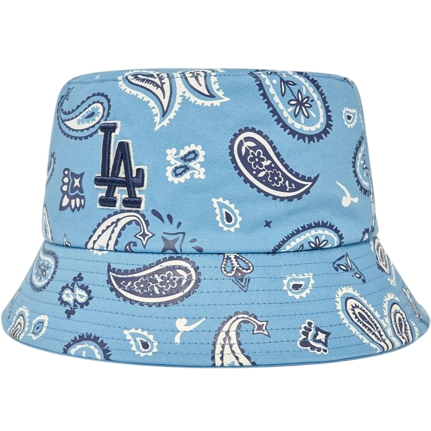Nón MLB Paisley Bucket Hat LA Dodgers 3AHT0292N-07BLL màu xanh 5