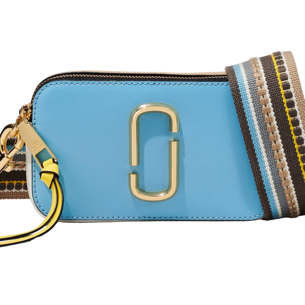 Túi đeo nữ Marc Jacobs màu xanh The Colorblock Snapshot Camera Bag Air Blue Multi 6