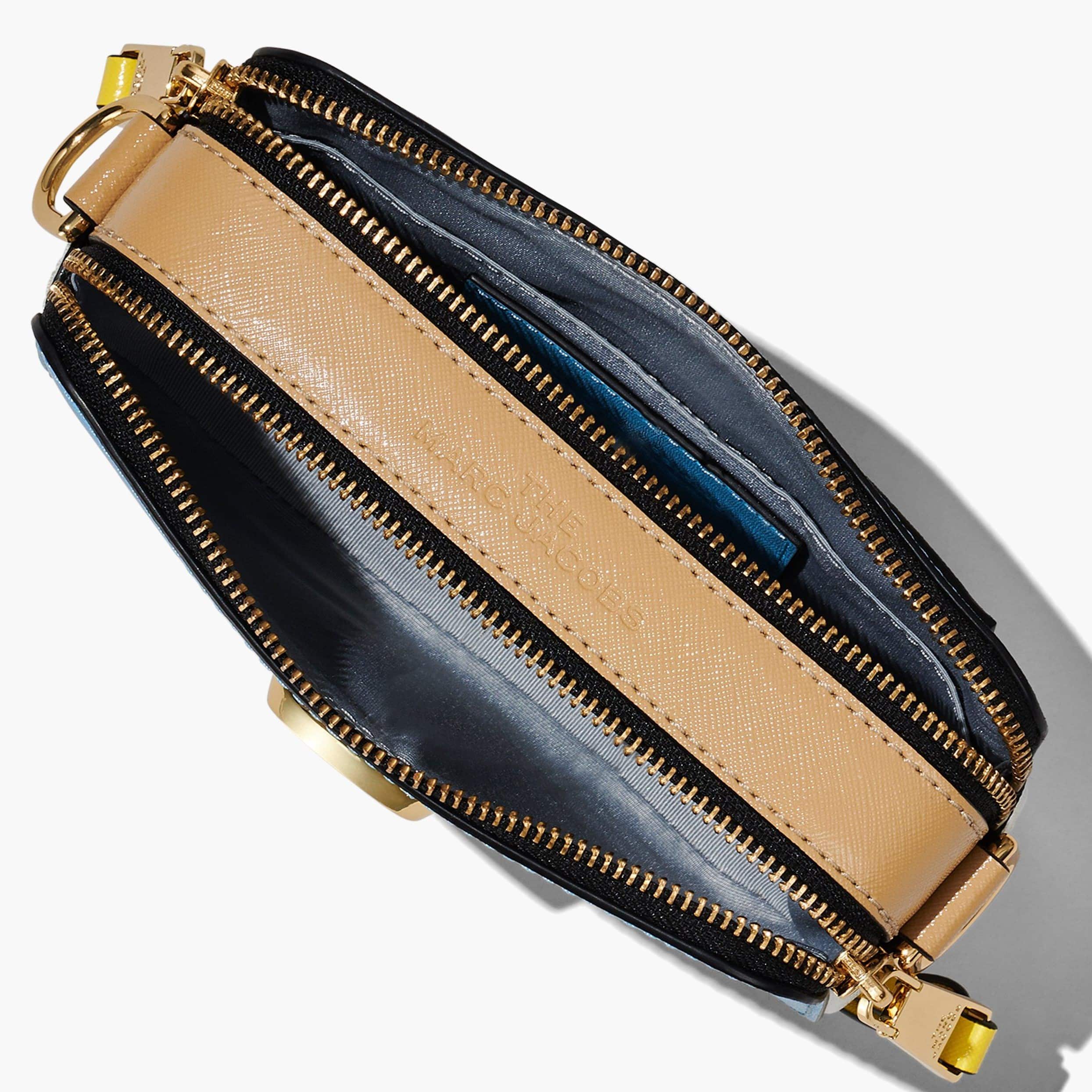 Túi đeo nữ Marc Jacobs màu xanh The Colorblock Snapshot Camera Bag Air Blue Multi 7