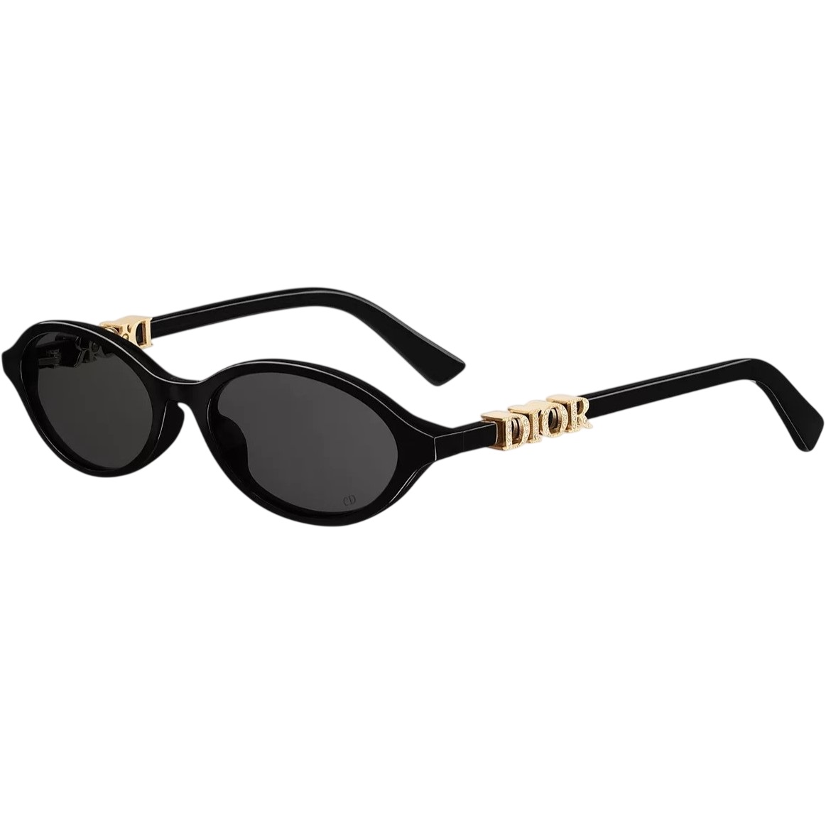 Mắt kính đen DiorTreasure R1I Black Oval Sunglasses 3