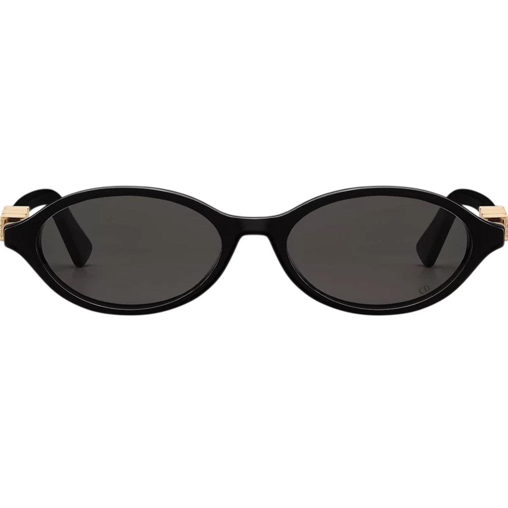 Mắt kính đen DiorTreasure R1I Black Oval Sunglasses 7