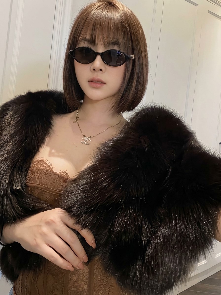 Mắt kính đen DiorTreasure R1I Black Oval Sunglasses 11