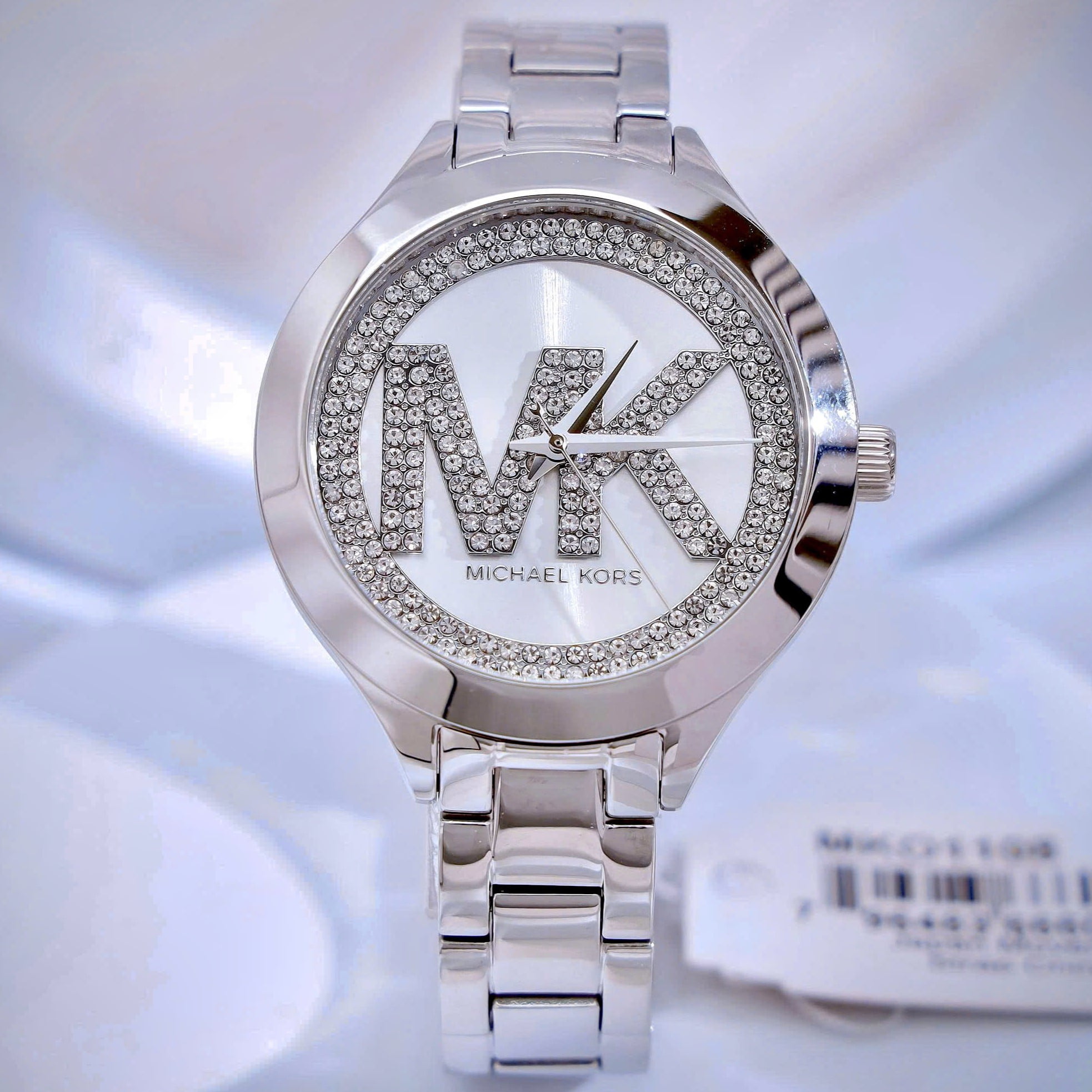 Đồng hồ đeo tay nữ MK Michael Kors Aspyn Watch In Your Paved Silver Tone MKO1108 9