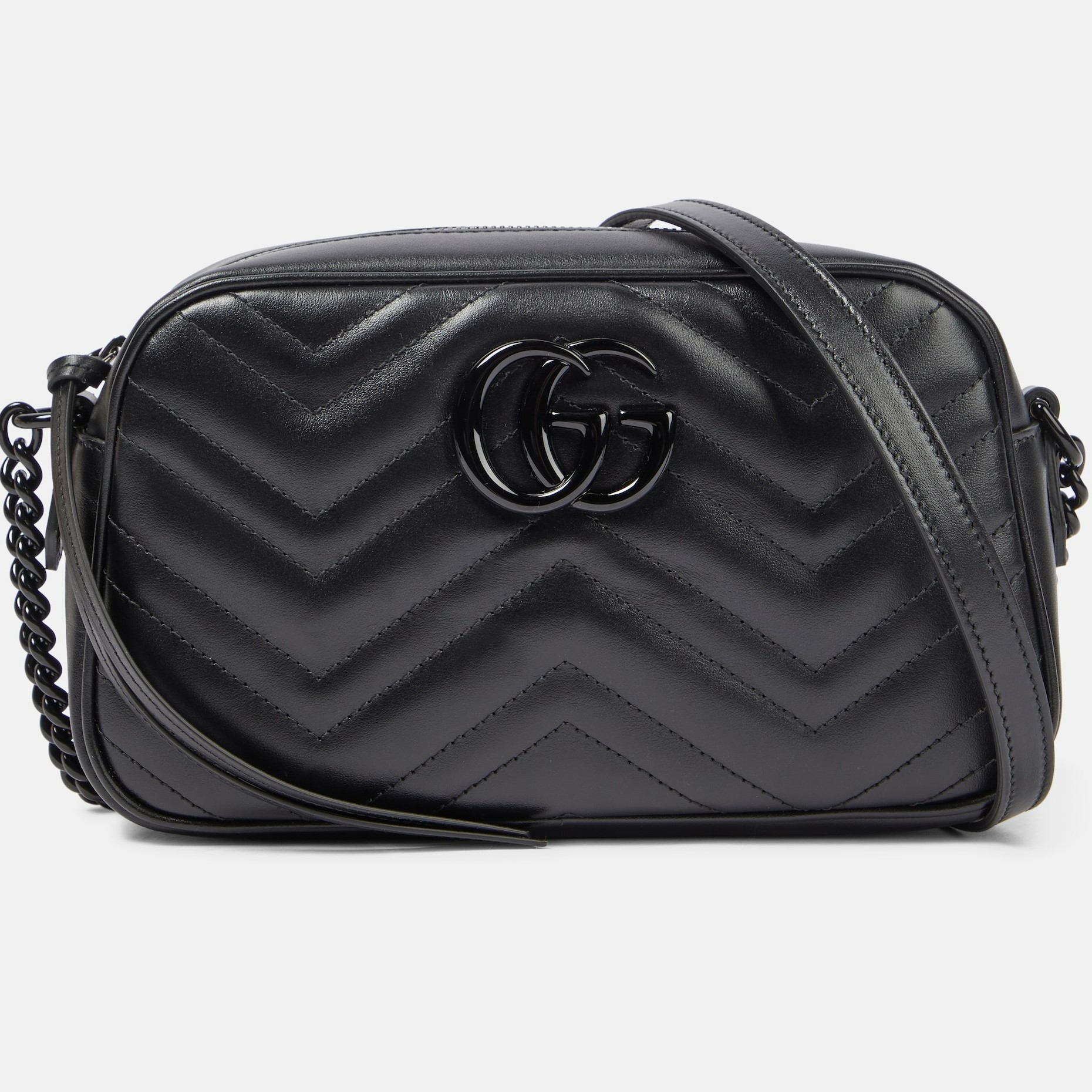 TÚI ĐEO CHÉO NỮ GUCCI GG MARMONT MATELASSÉ CAMERA SMALL QUILTED LEATHER SHOULDER BAG 5