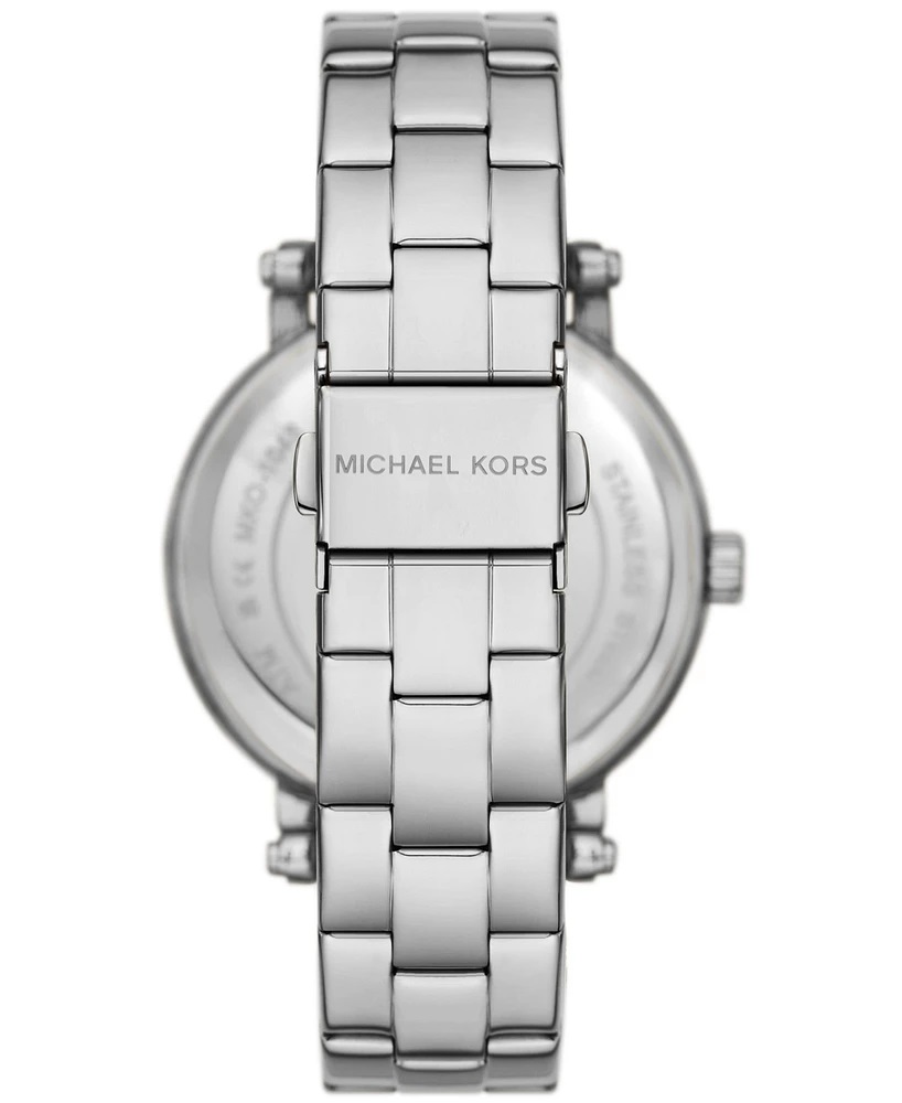 Đồng hồ đeo tay nữ Michael Kors Corey Three Hand Pink Dial Silver Steel Strap Watch for Women MKO1050 4