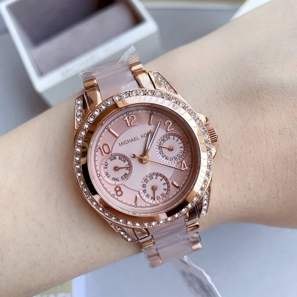 Michael Kors Pyper Rose GoldTone Watch and Jewelry Gift Set  MK1040   Watch Station