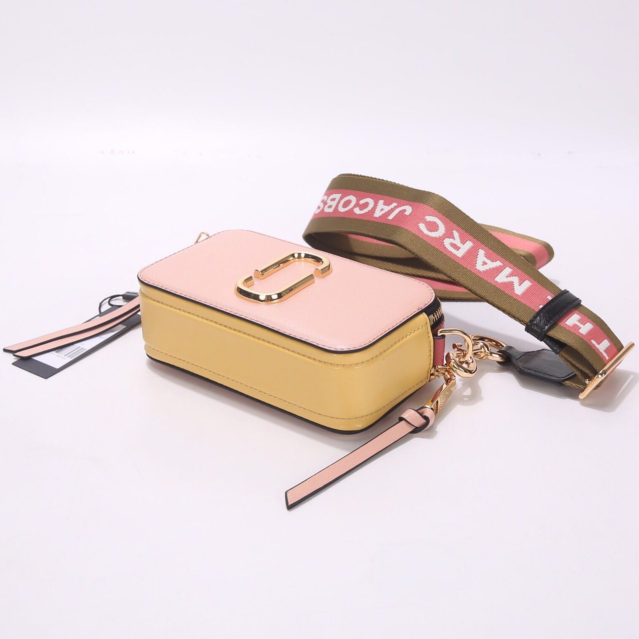 Túi đeo chéo nữ Marc Jacobs da thật màu hồng | Túi xách Snapshot Camera bag mẫu mới nhất 11