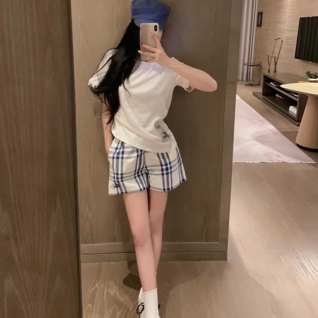 Combo bộ áo thun polo quần short vải ngắn Burberry 6