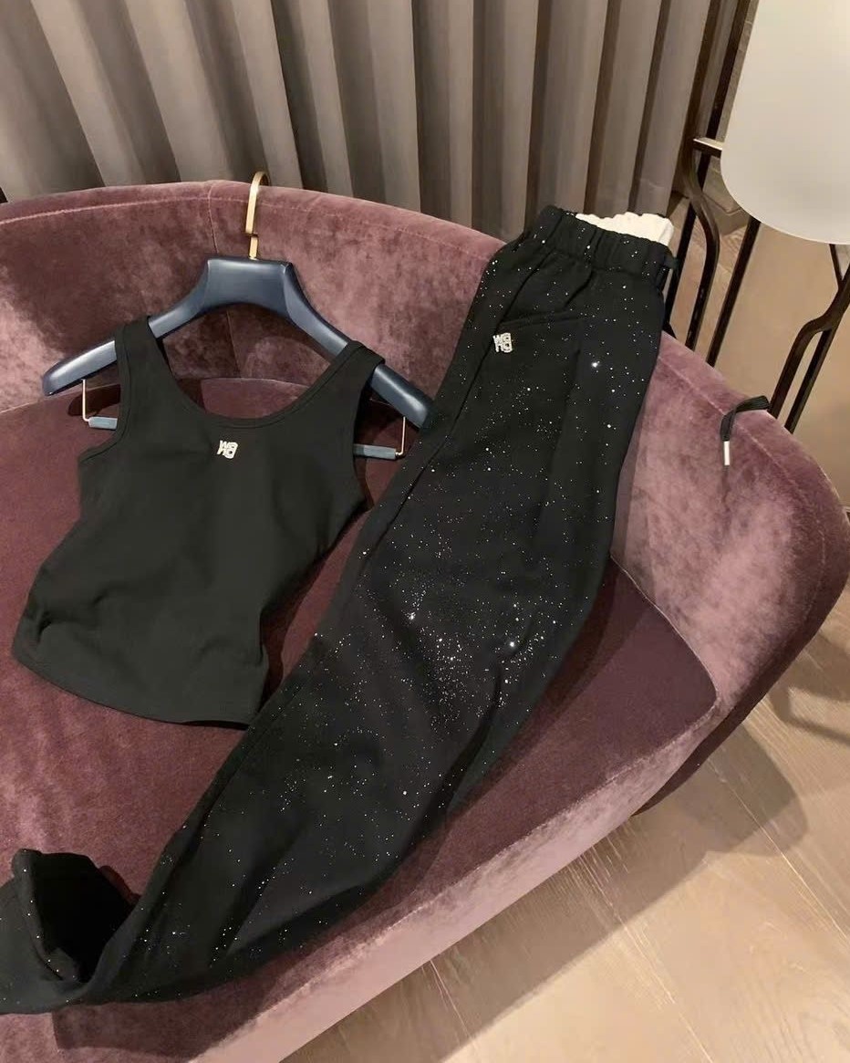 Combo bộ áo thun quần ống đứng Alexander Wang 4