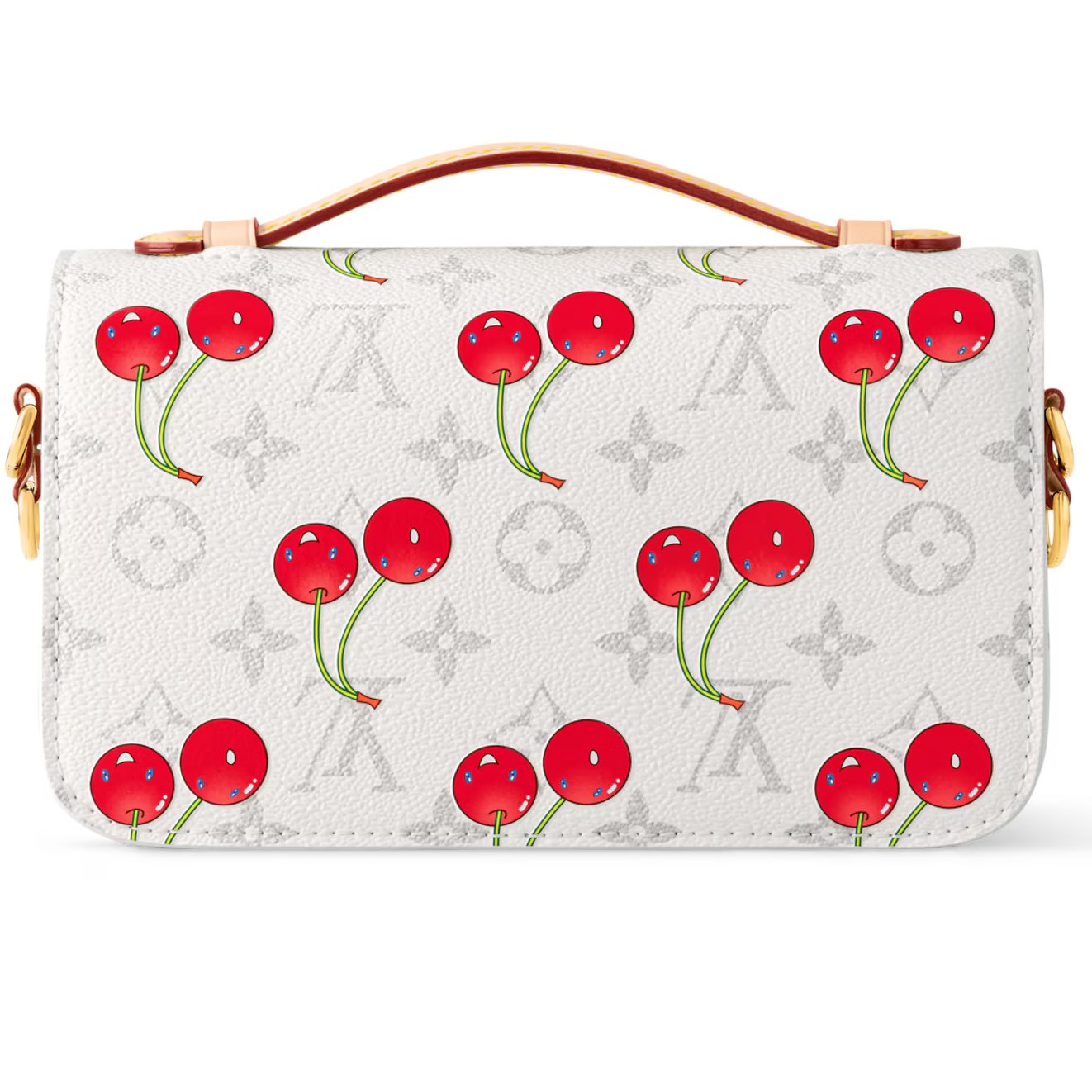 Túi đeo chéo Louis Vuitton LV x TM Pochette Métis East West Cherry 8