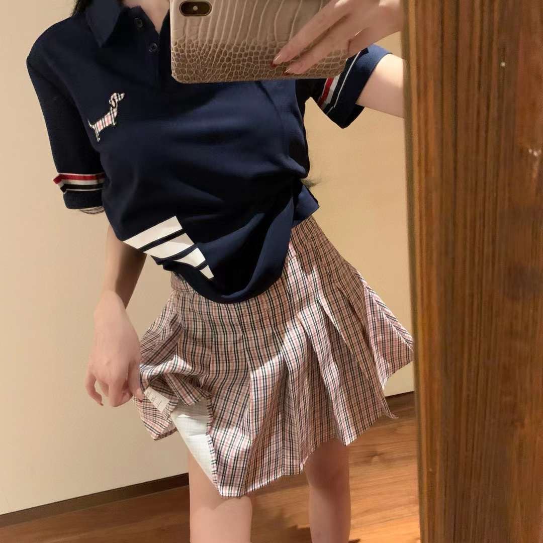 SET ÁO THUN NỮ POLO VÀ VÁY NGẮN THOM BROWNE 7