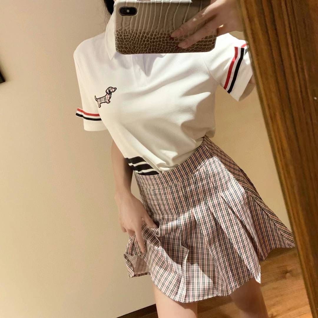 SET ÁO THUN NỮ POLO VÀ VÁY NGẮN THOM BROWNE 15