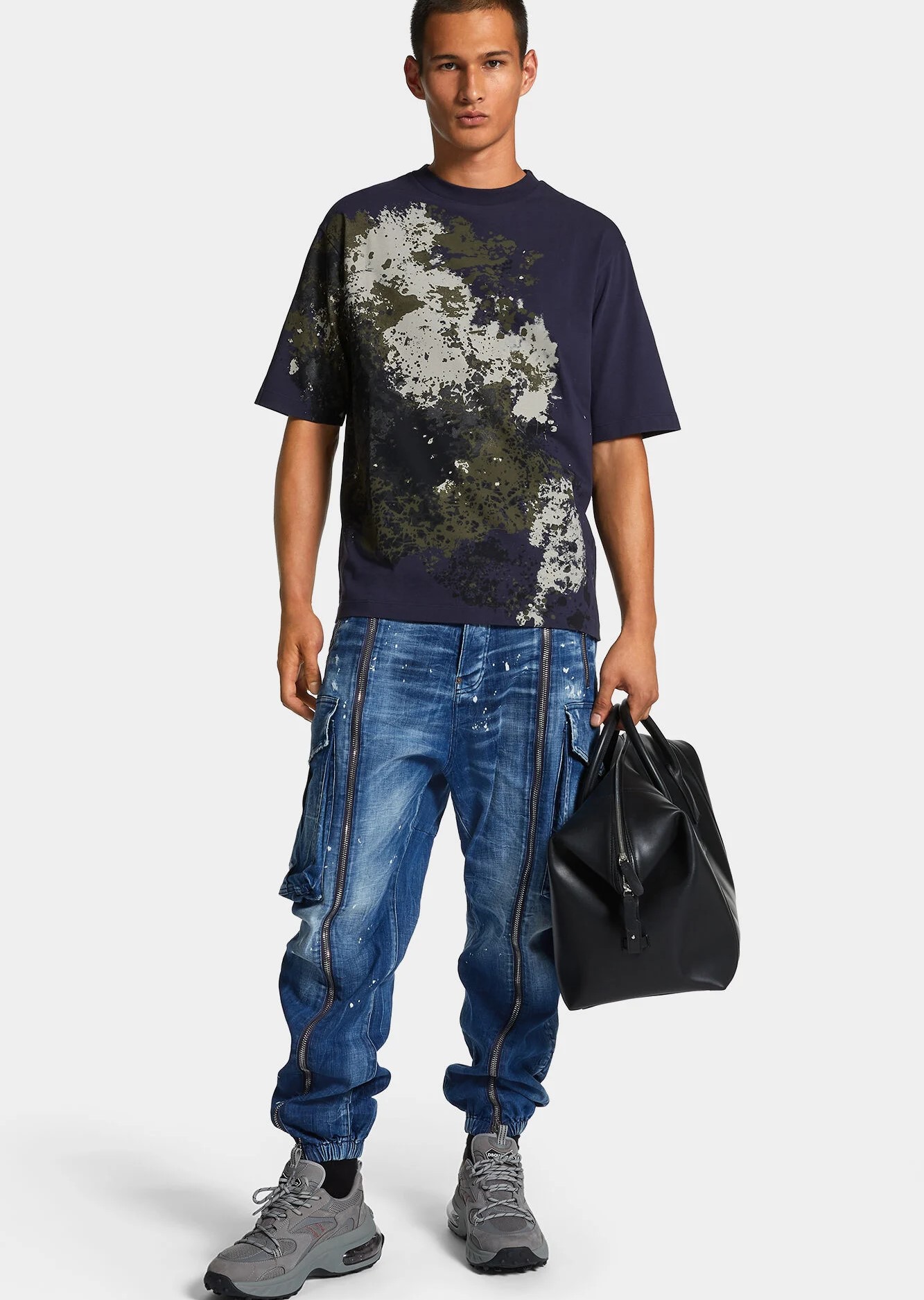 Áo thun nam cổ tròn Dsquared2 Loose Fit Camo T-shirt 5