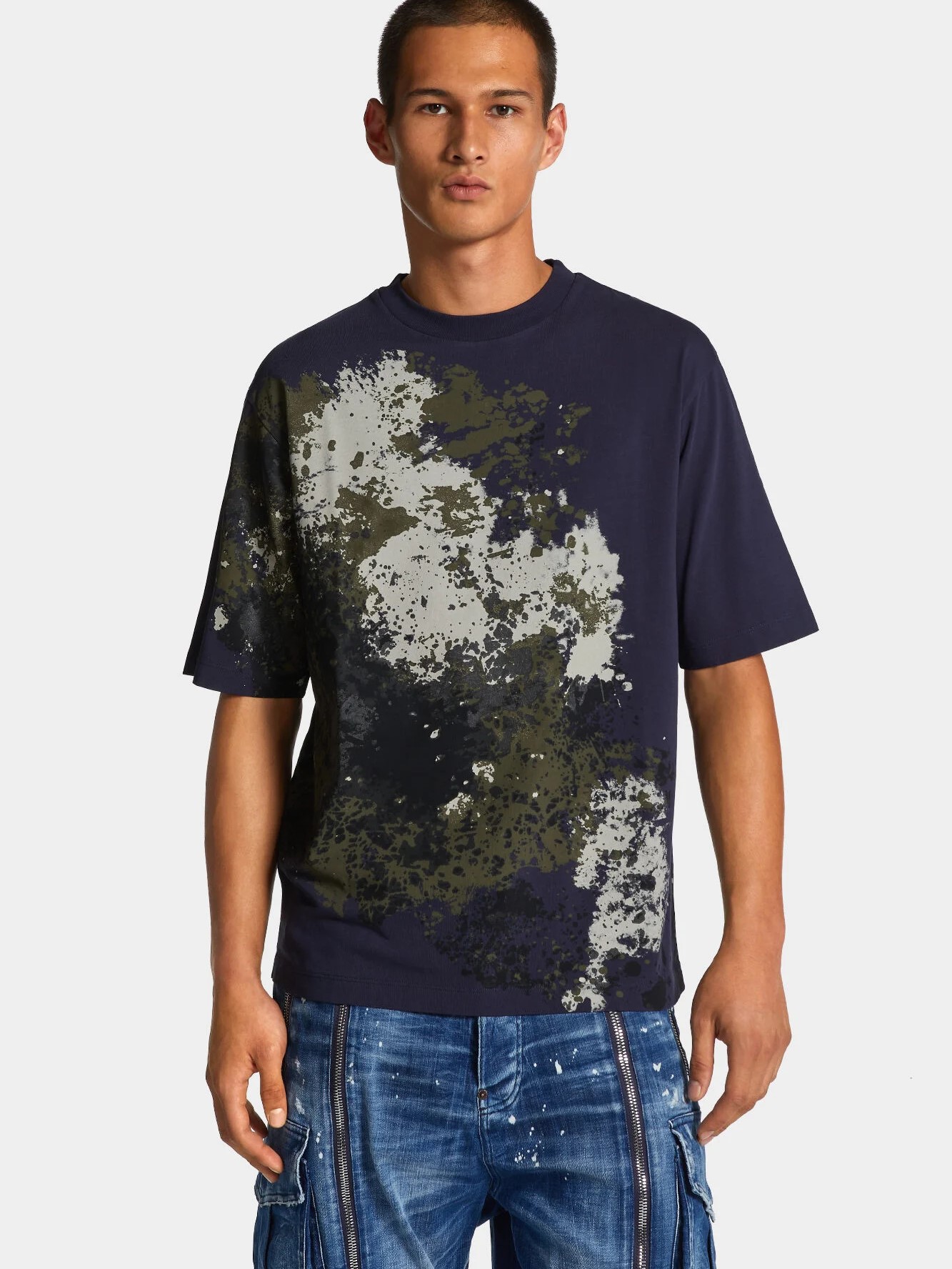 Áo thun nam cổ tròn Dsquared2 Loose Fit Camo T-shirt 6