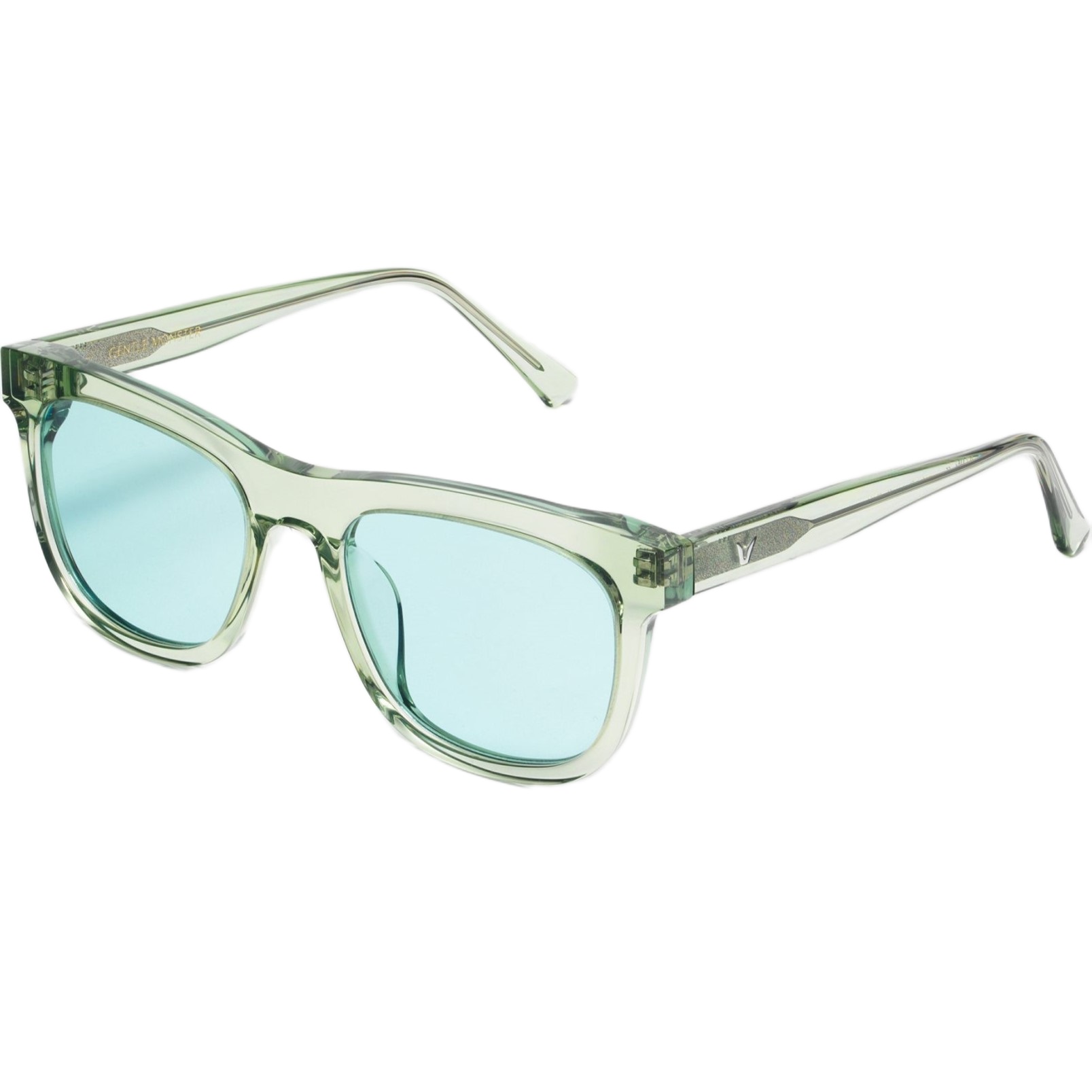 Kính mát GM Gentle Monster W Back Mc1 Green Tinted Lenses Square Acetate Frame 2