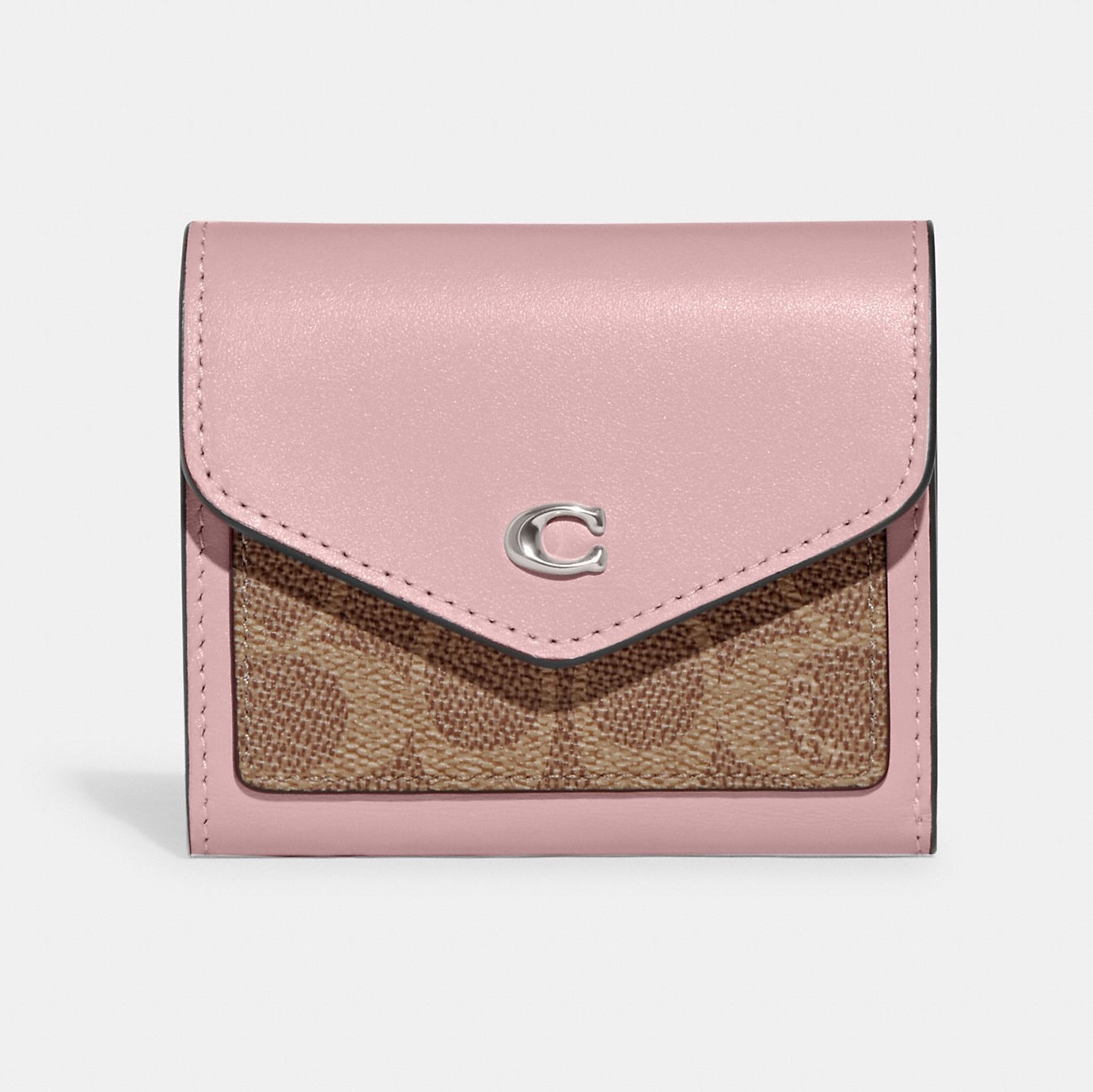 VÍ NỮ NGẮN CẦM TAY COACH WYN SMALL WALLET IN COLORBLOCK SIGNATURE CANVAS CF937 2