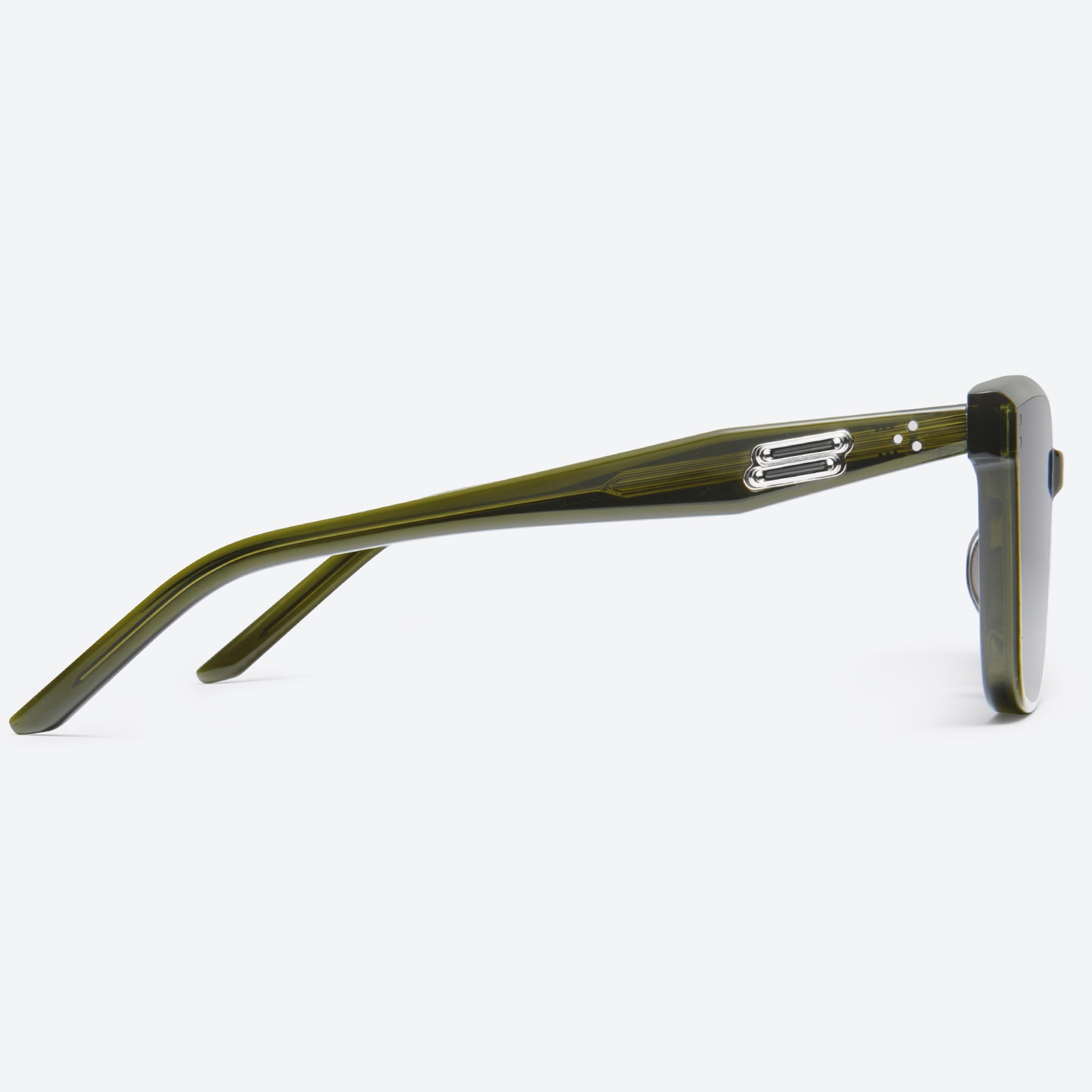 Kính râm Gentle Monster Tote KC2 Black Lenses Translucent Khaki Acetate Frame 8