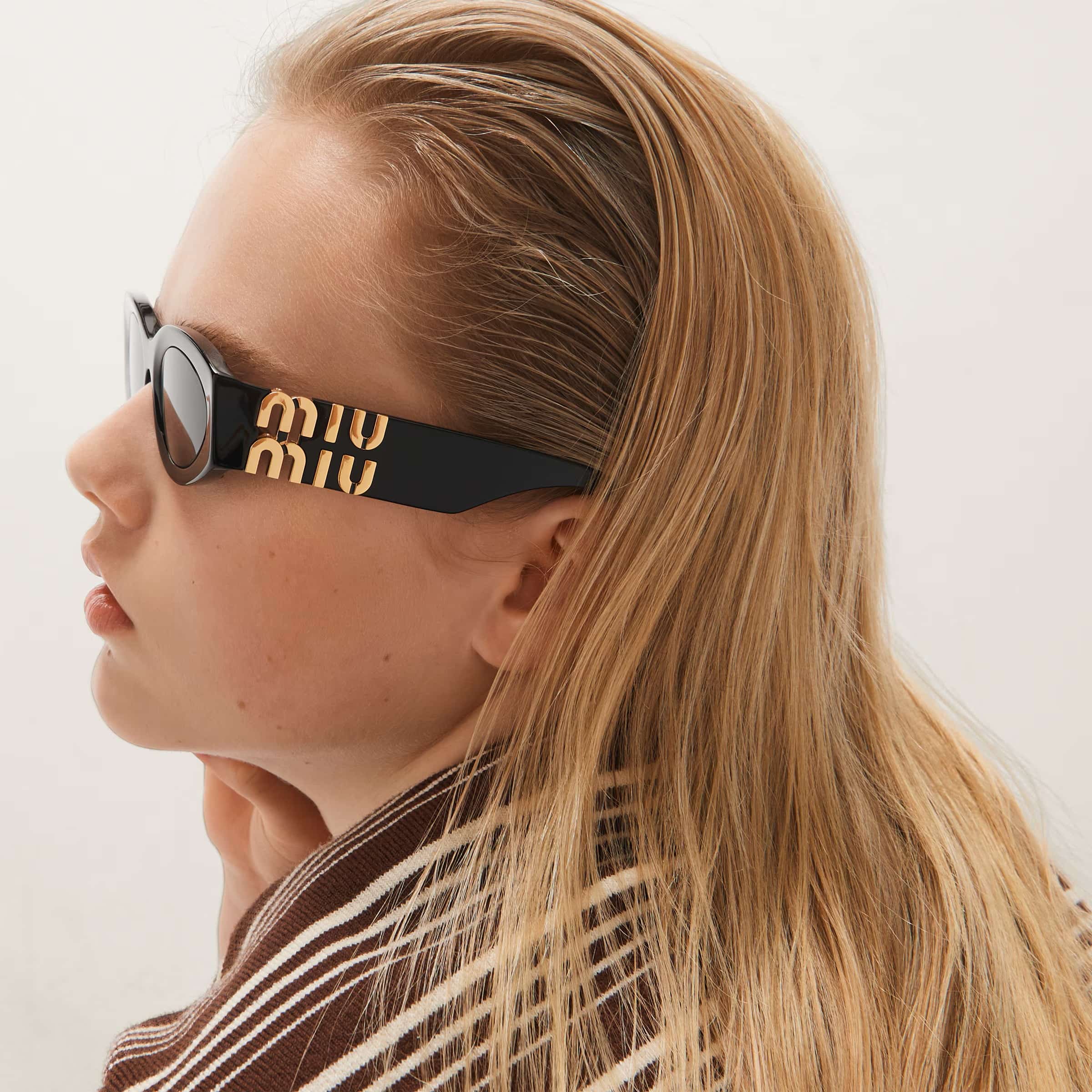 Kính mát Miu Miu Glimpse sunglasses Slate Gray Lenses SMU11W 5