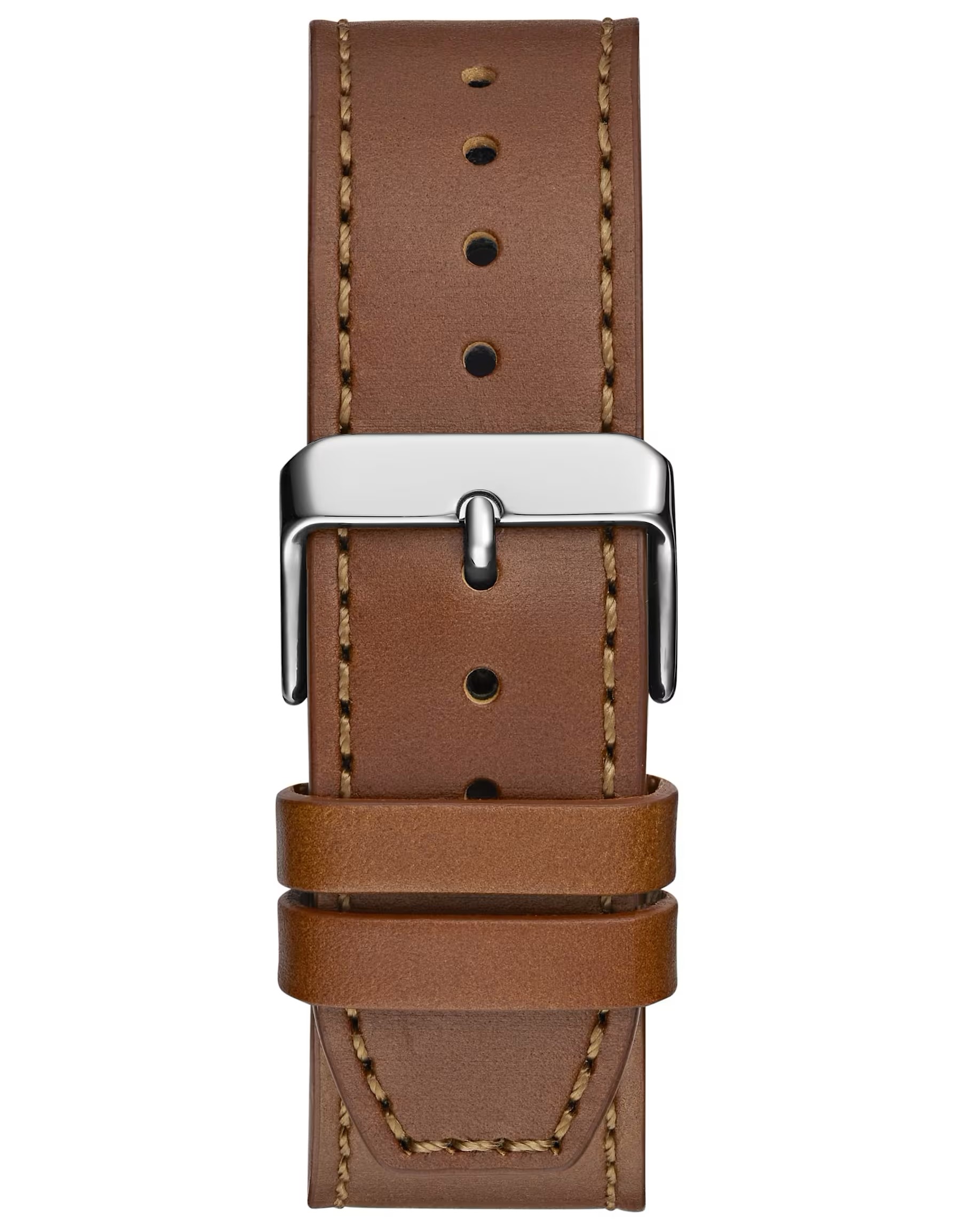 Đồng hồ đeo tay dây da Nam Guess Two-Tone and Brown Leather Multifunction Watch GW0704G1 1